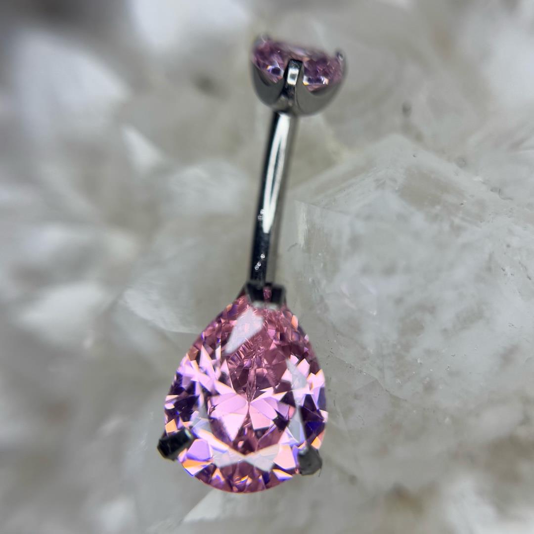 rốn titan kim cương giọt nước hồng