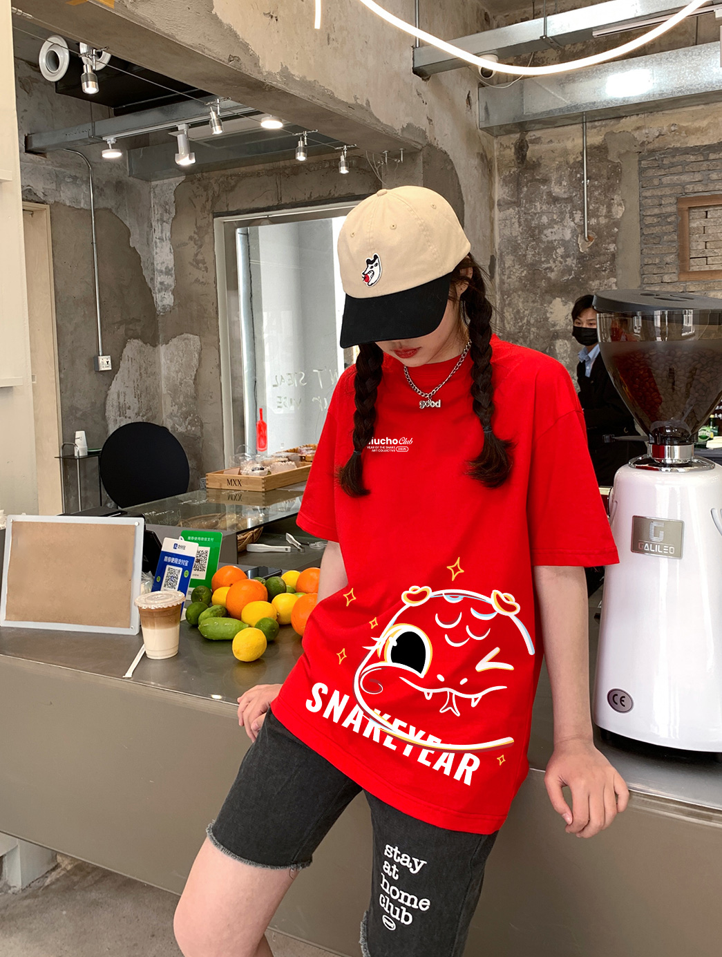 Áo thun tết form rộng cổ tròn chất vải cotton 4c co giãn thoáng mát ATD1745 Miucho in mix_thumbnail_5