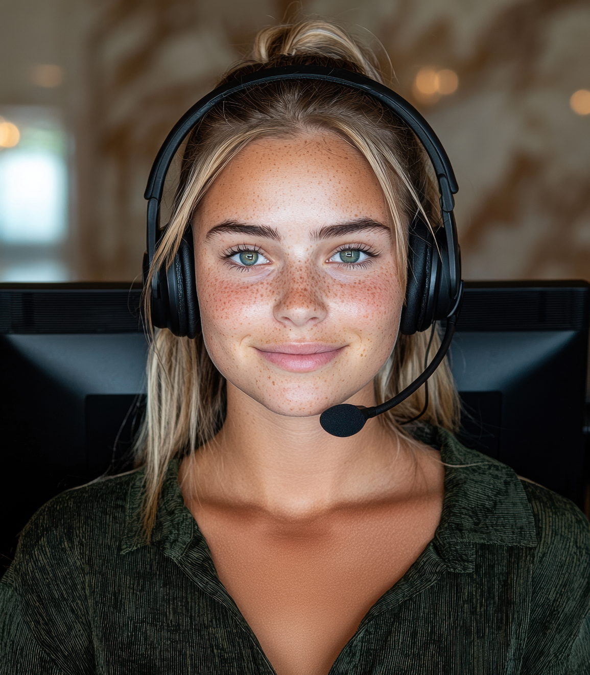 vecteezy_young-woman-working-from-home-in-a-headset_54367336