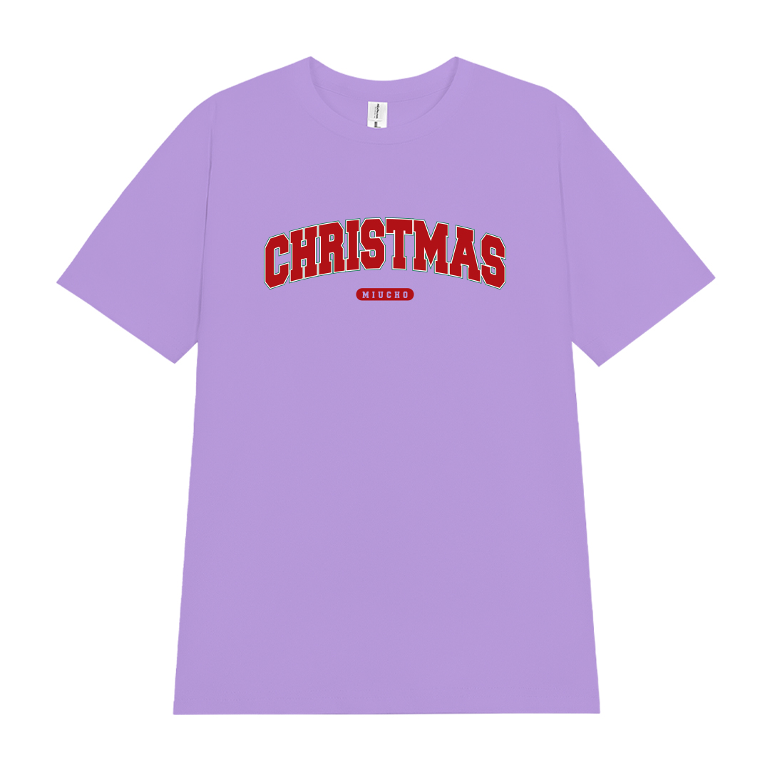 Áo thun nữ giáng sinh noel form vừa regular vải cotton 4c thoáng mát 1761 Miucho Chic Chic in typography_thumbnail_11