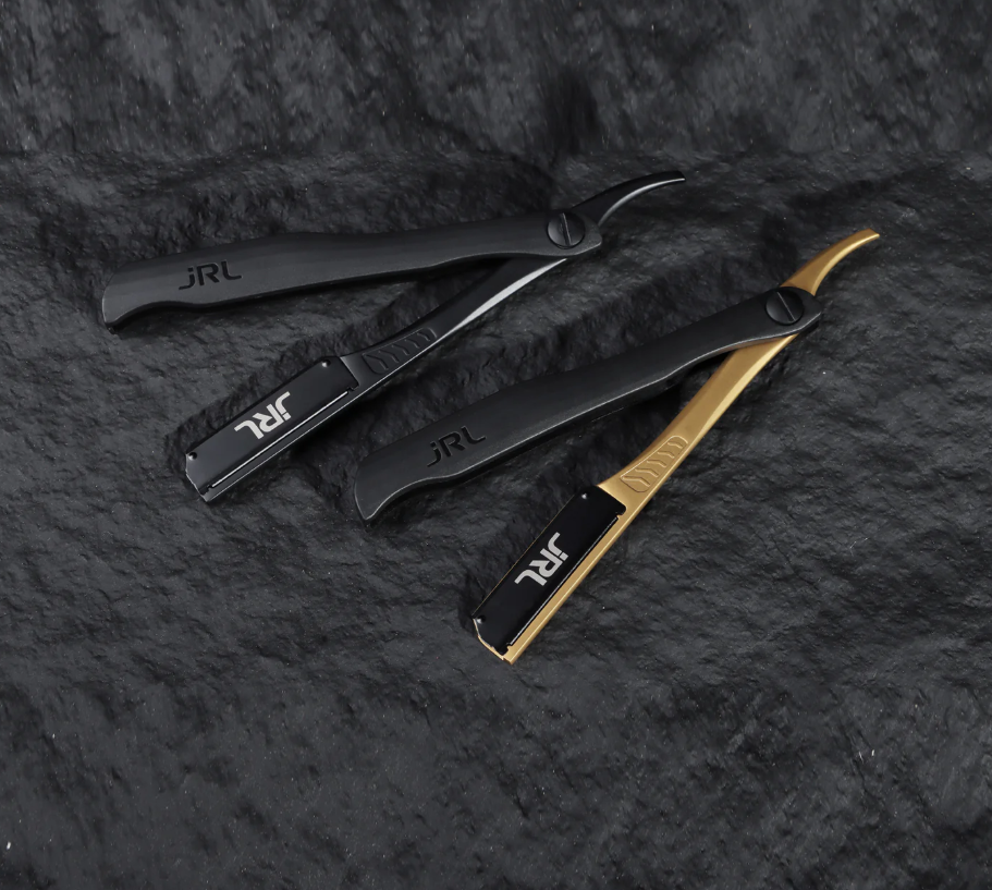 Cán dao cạo jRL chính hãng Black Magnetic Straight Edge Razor