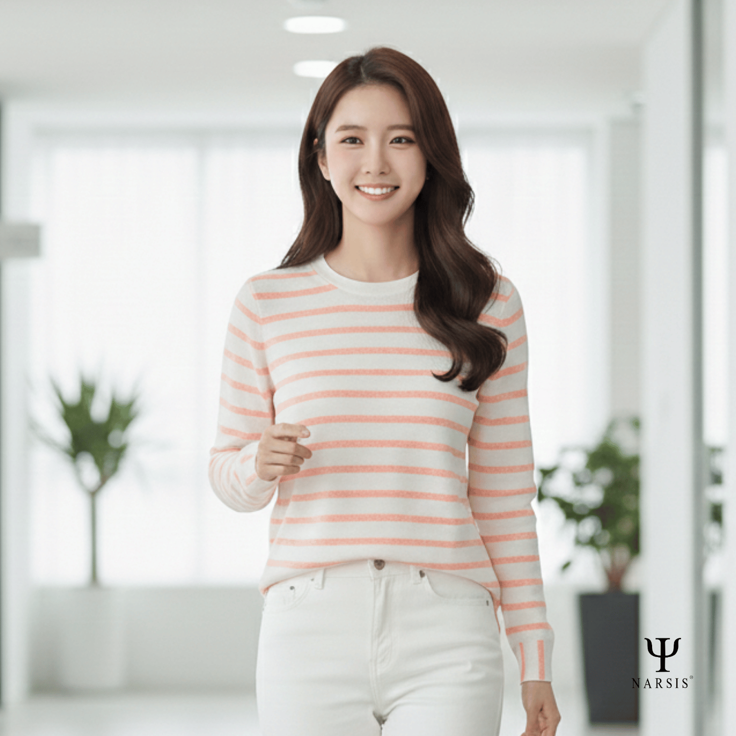 ÁO THU ĐÔNG NỮ L0021 NARSIS CHẤT LIỆU THOÁNG MÁT, DỄ CHỊU, THOẢI MÁI CẢ NGÀY, DỄ VẬN ĐỘNG_thumbnail_2