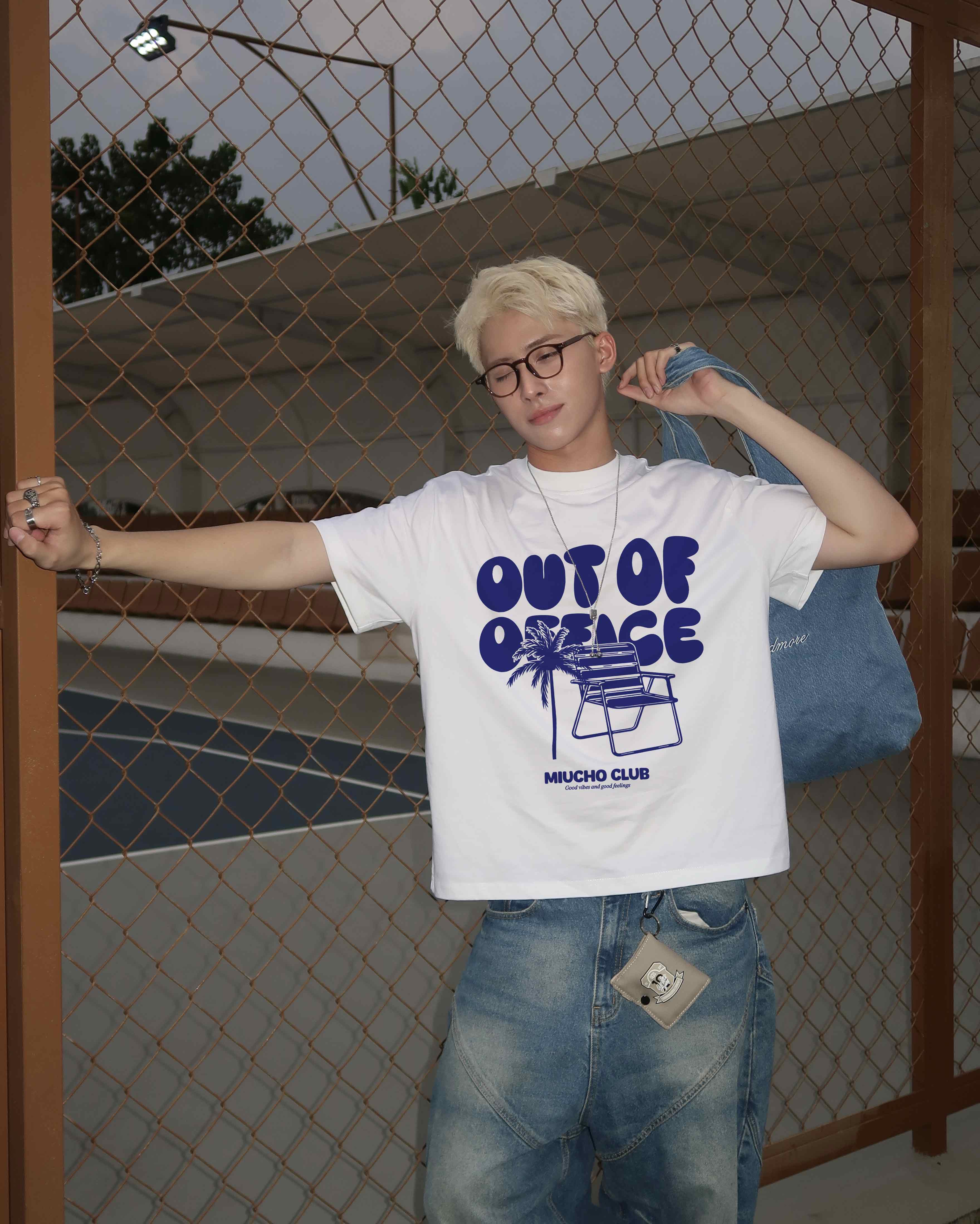 Áo phông local brand form boxy 2143 Miucho Club vải cotton 2c 250gsm cổ tròn in mix_thumbnail_3