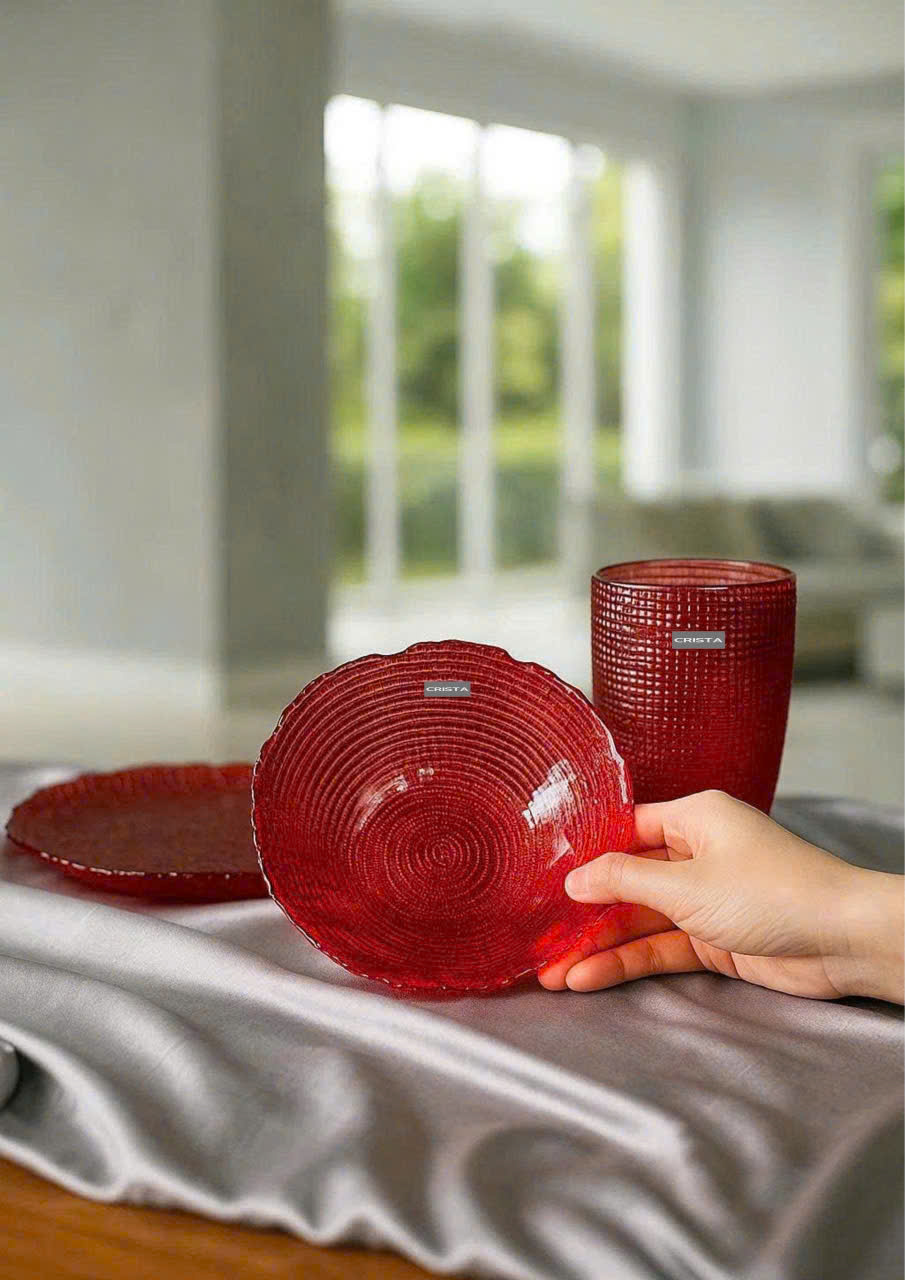 Bộ 6 món thủy tinh CRISTA HOME vân lưới dập nổi_thumbnail_10