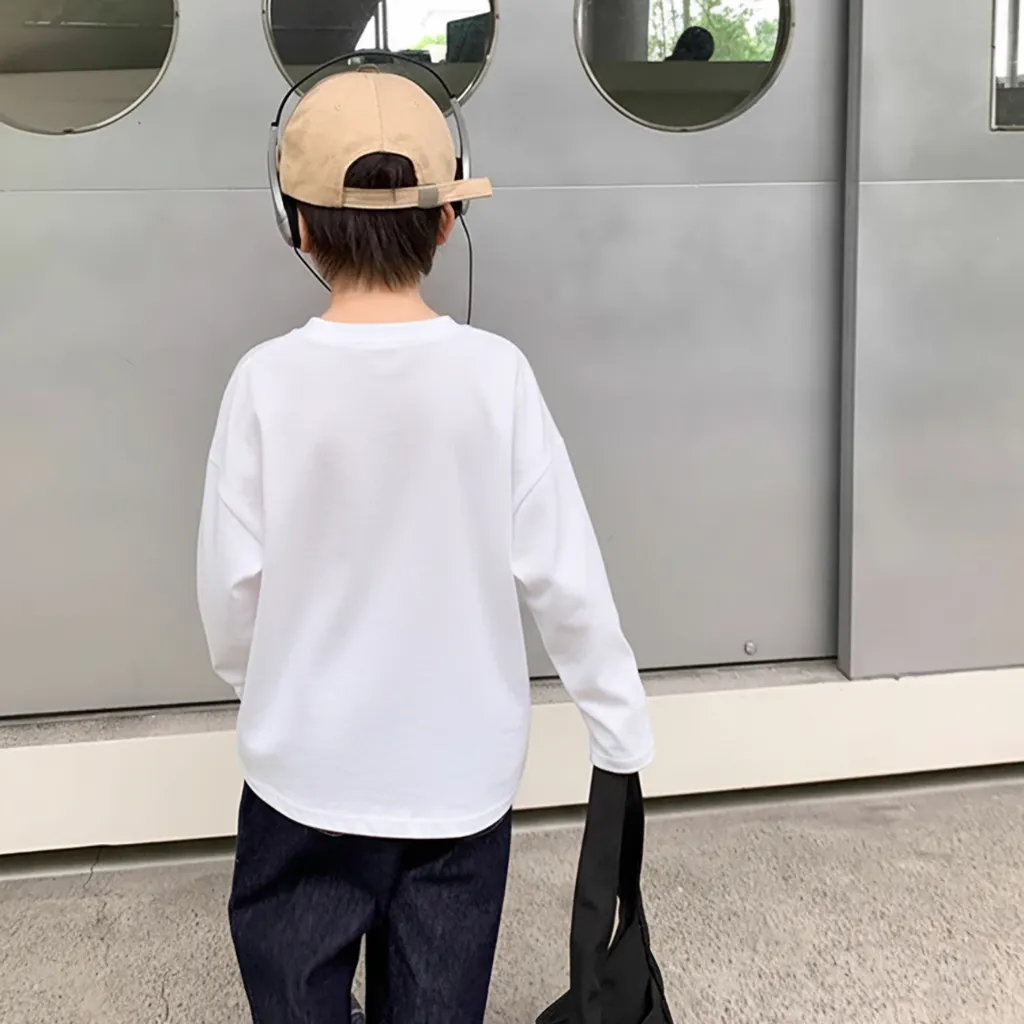 Áo thun kid tay dài form rộng Kado vải cotton thoáng mát mềm mại Tết đến bé vui in mix 2921_thumbnail_8