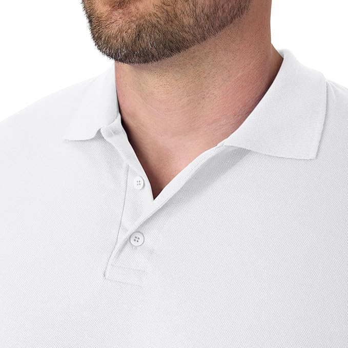 Men’s Active Polo Shirt – Comfortable Midweight Short Sleeve Tee_thumbnail_5