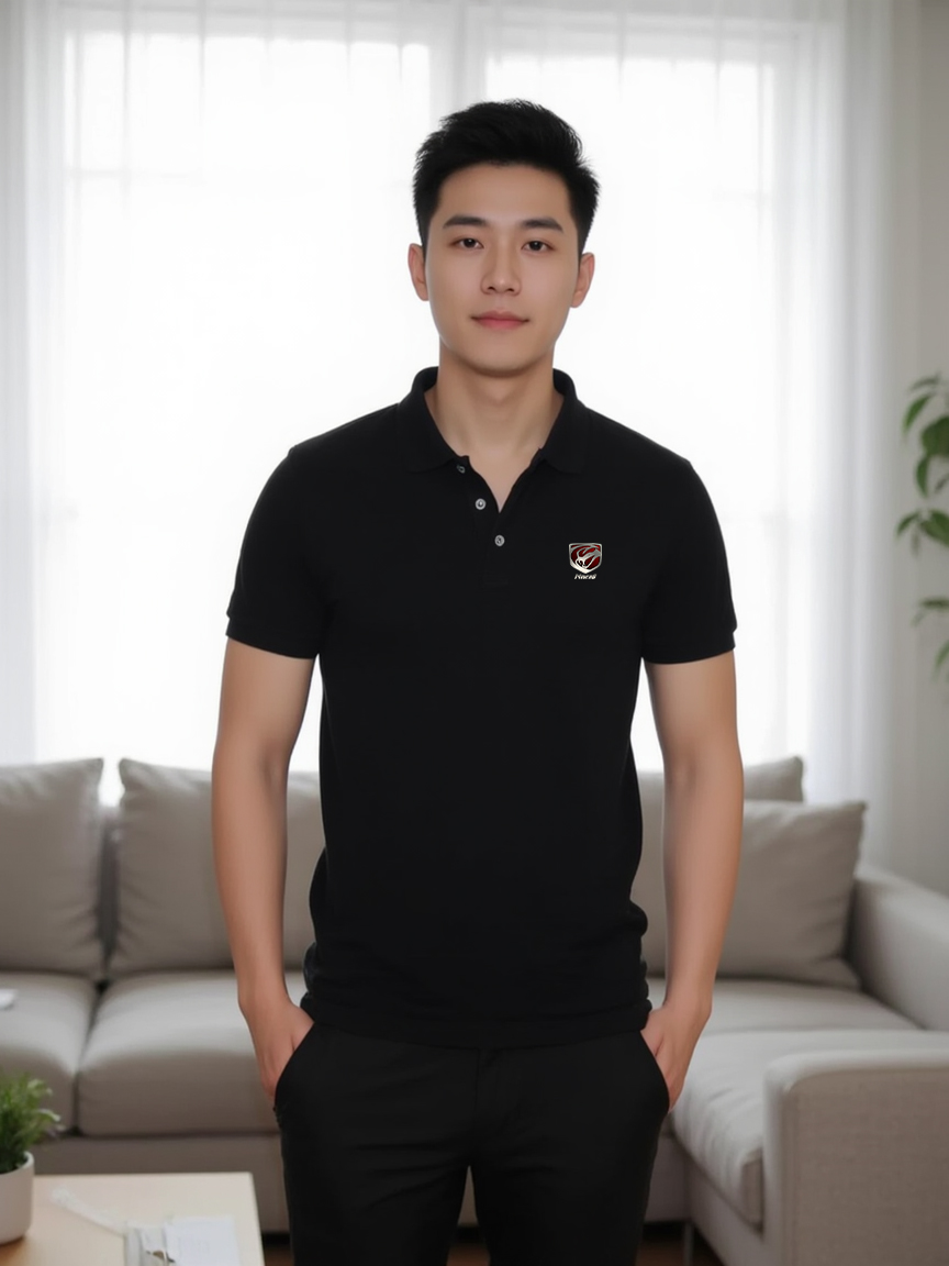 Áo polo nam form vừa 1894 Miucho Iconic vải cá sấu đứng form thoáng mát in basic_thumbnail_7