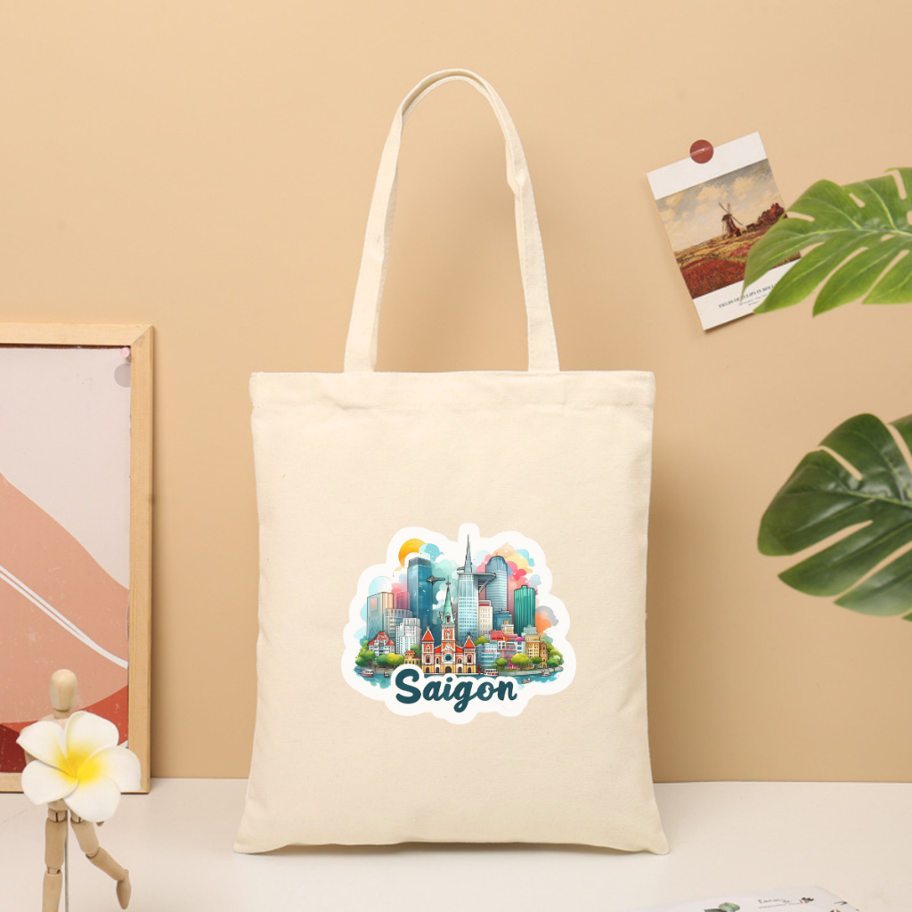 Túi tote vải canvas BST Tôi yêu Việt Nam có khoá kéo và ngăn phụ đi học, đi chơi - 𝐖𝐞 𝐓𝐞𝐞 TOTE10_thumbnail_22