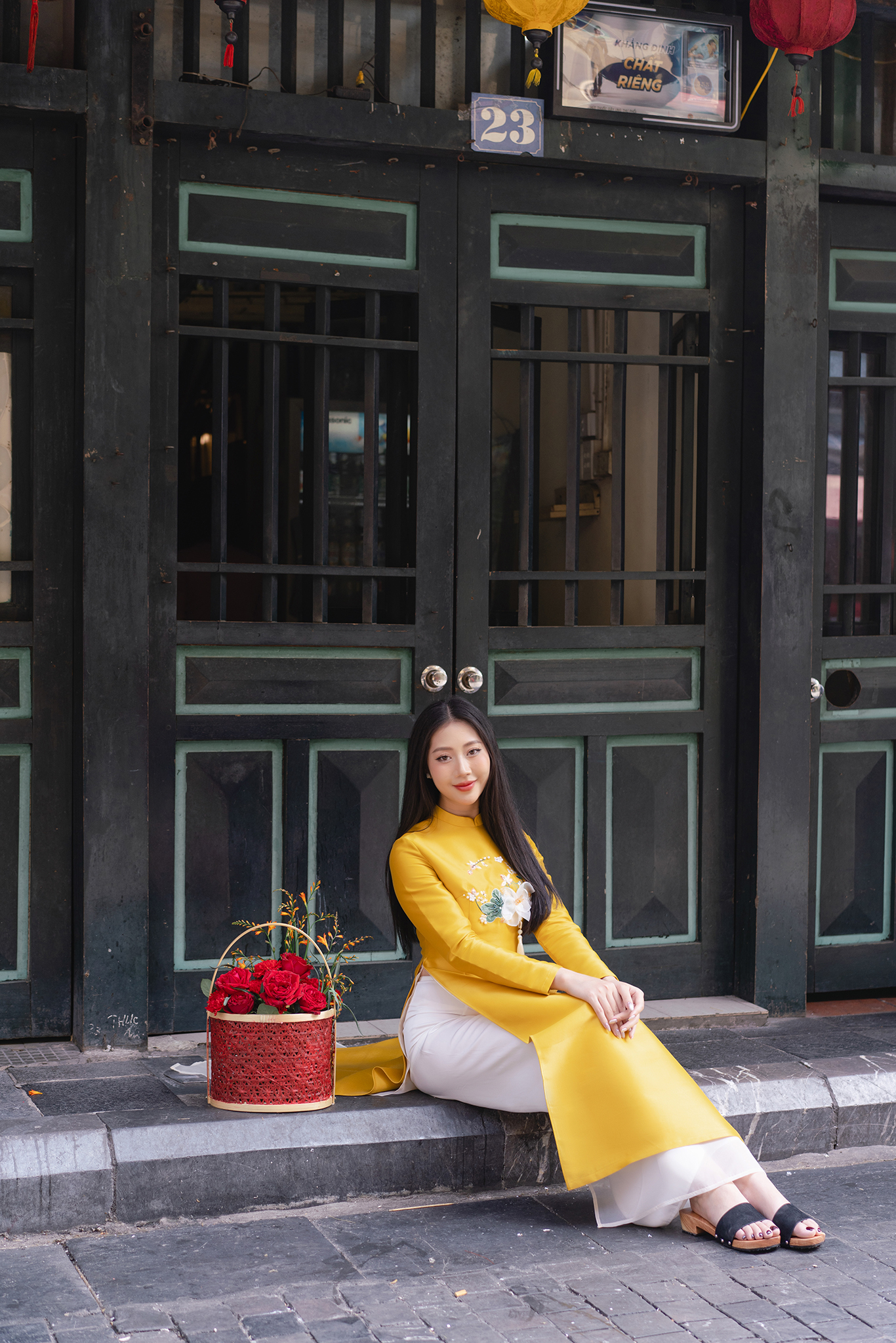 Áo dài Họa Liên mẹ