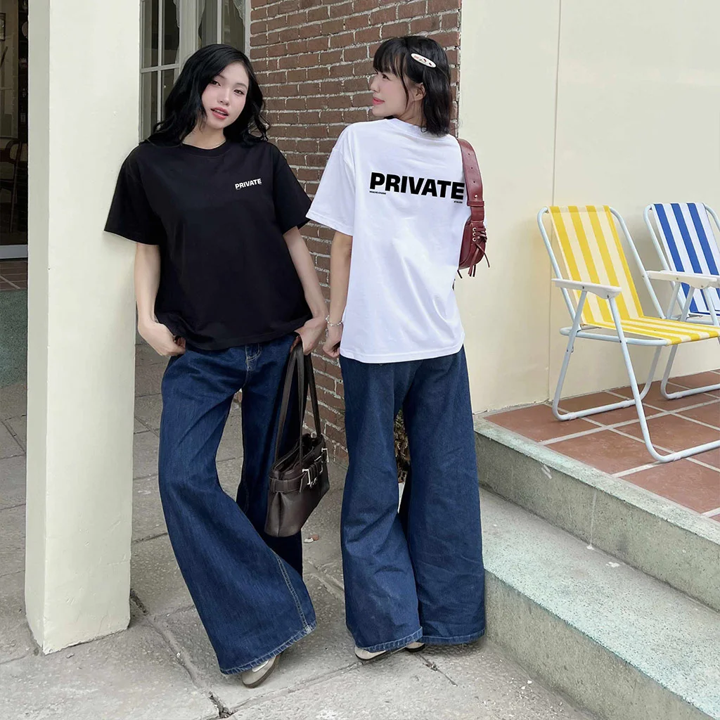 Áo thun boxy unisex chữ basic Miucho 3097_thumbnail_5