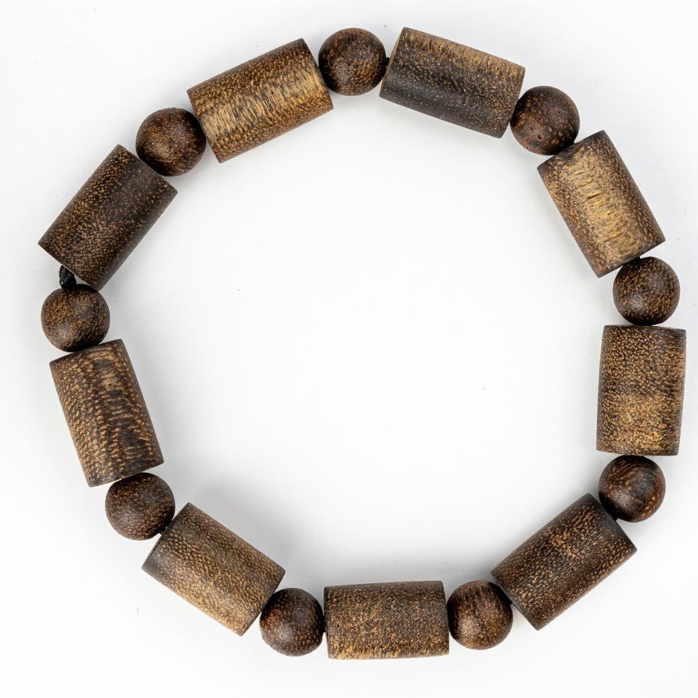 PT159 - Vòng trầm rừng tốc dầu đốt trúc cho nam