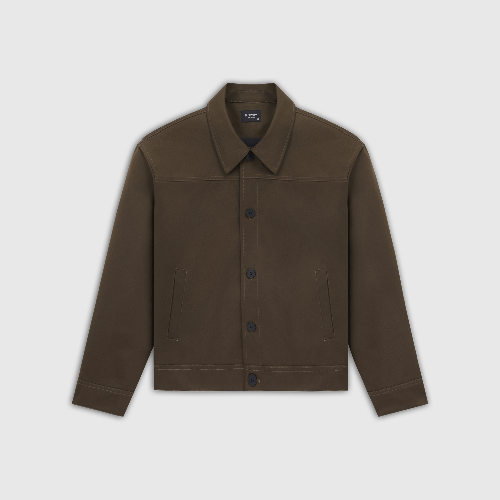 Áo khoác kaki cúc cài V2