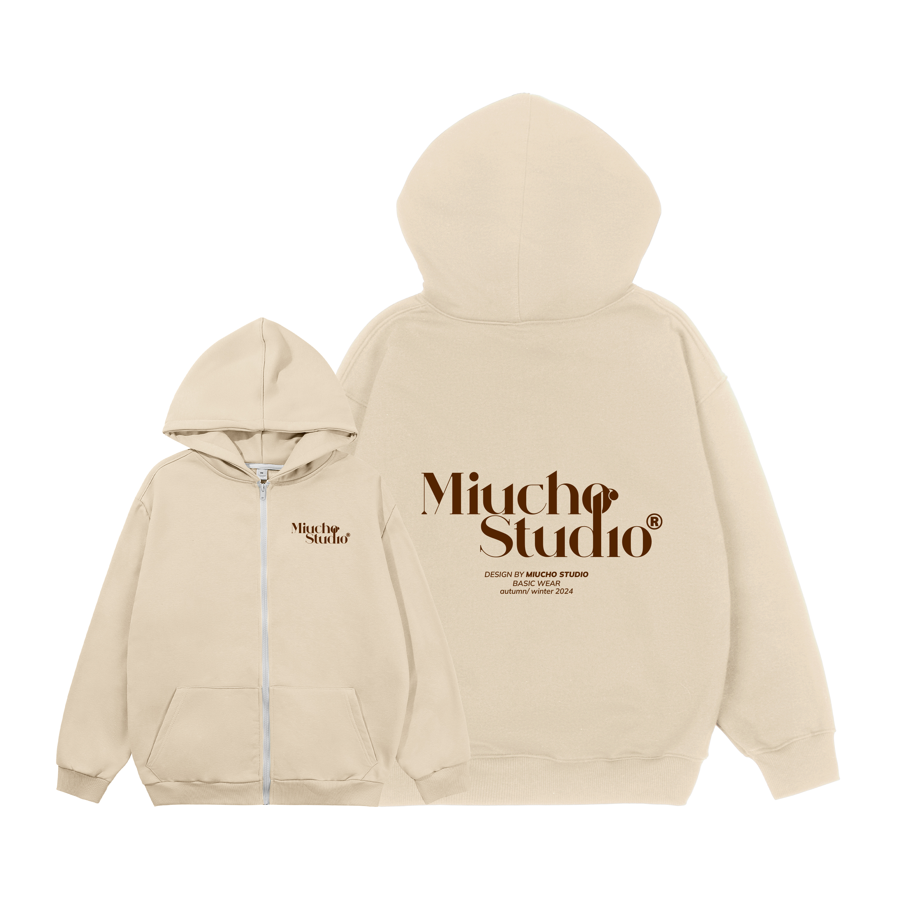 Áo hoodie zip local brand HZD1579 Miucho vải nỉ chân cua dày dặn mủ rộng in typography_thumbnail_10