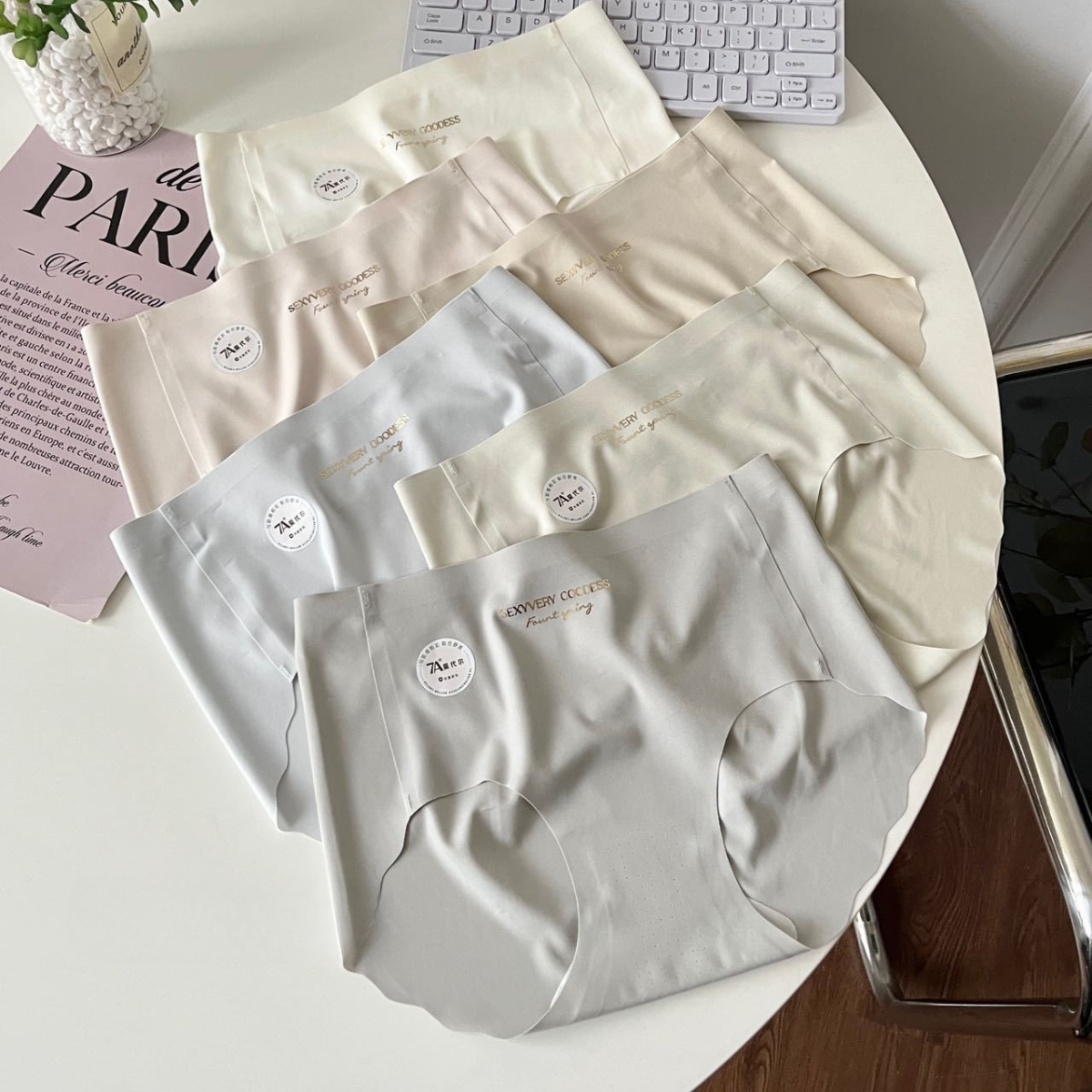 [Mã A19] Set 5 quần lót nữ Su to ko viền