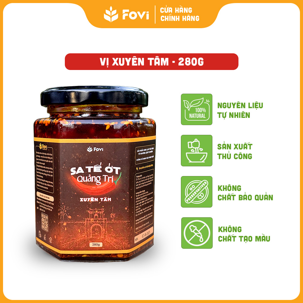 Xuyên Tâm - Hũ 280g - Mua 2 hũ miễn phí ship - Mua 3 hũ giảm 34k + Miễn phí ship