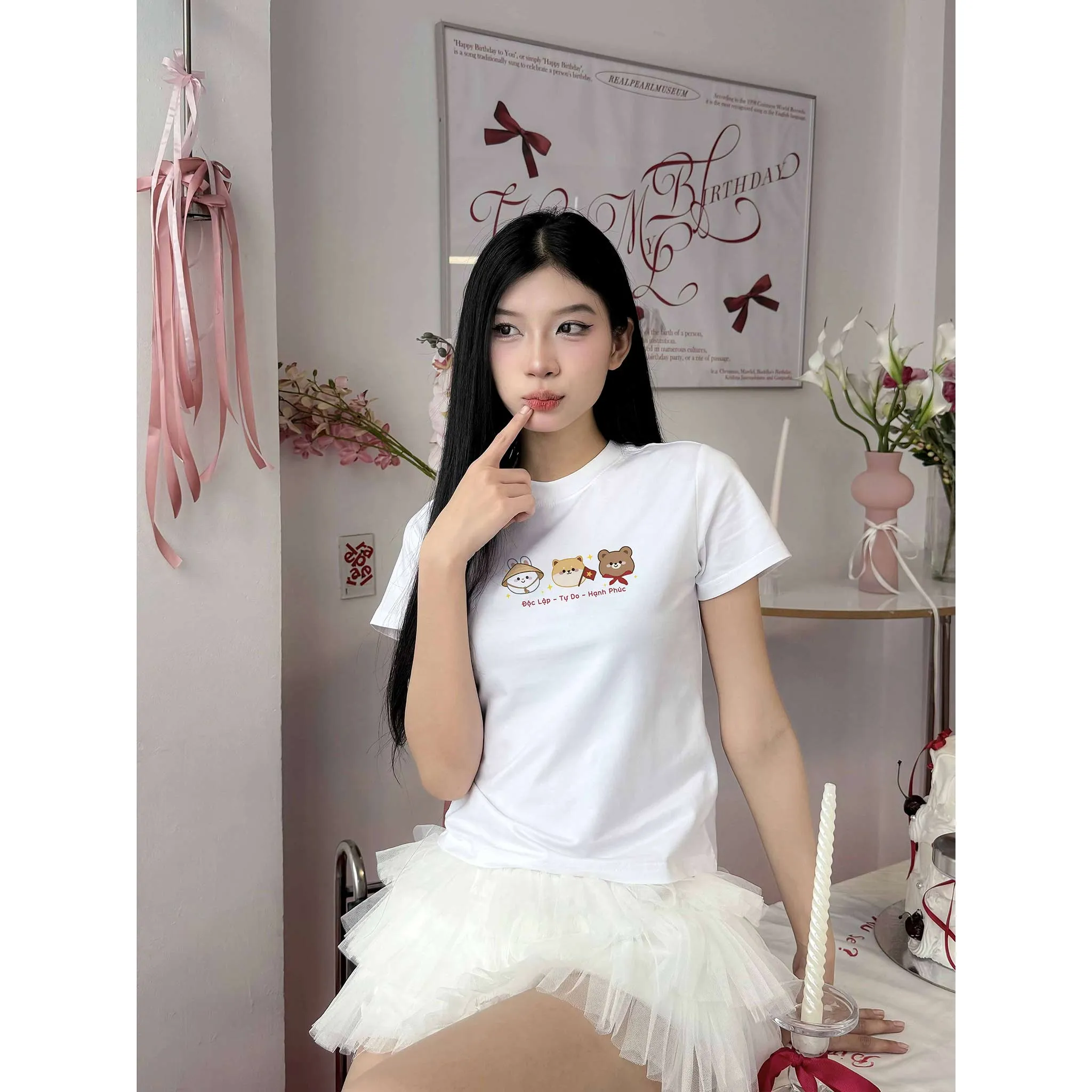 Áo baby tee Độc Lập Tự Do Hạnh Phúc 2521 Miucho vải cotton thoáng mát in mix_thumbnail_5