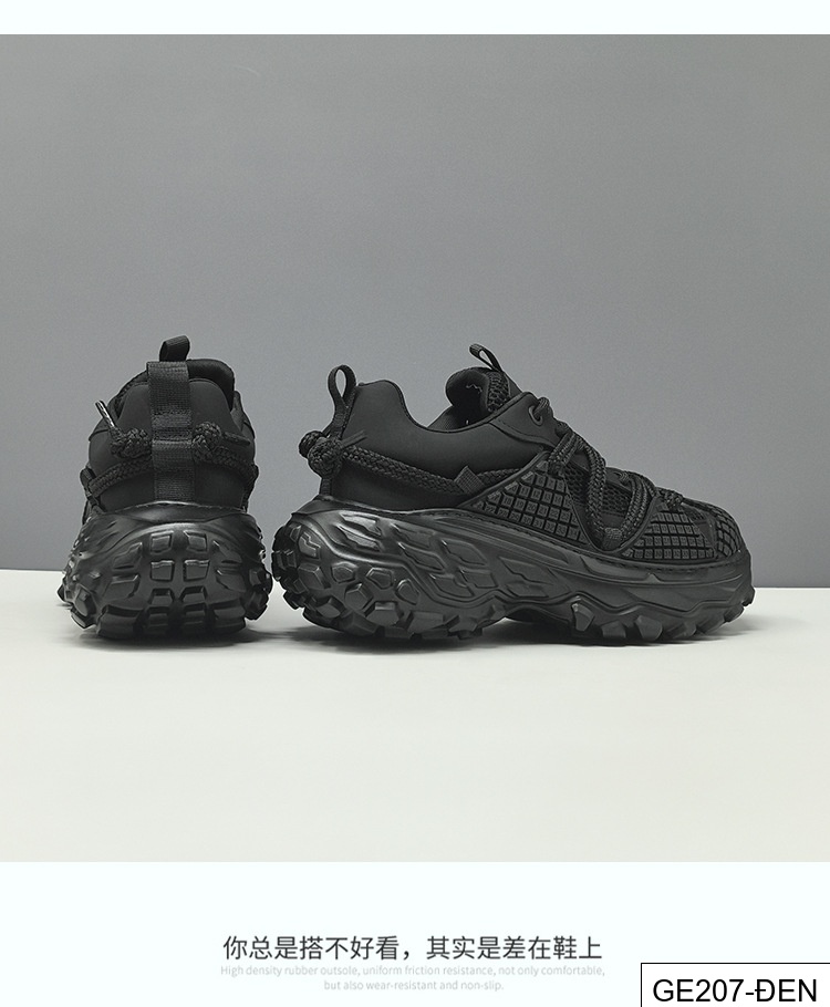GE207 - Giày nam đế dày thoáng khí tăng chiều cao đa năng hợp thời trang phong cách Châu Âu nam bố giày thoáng khí giày thường_thumbnail_13