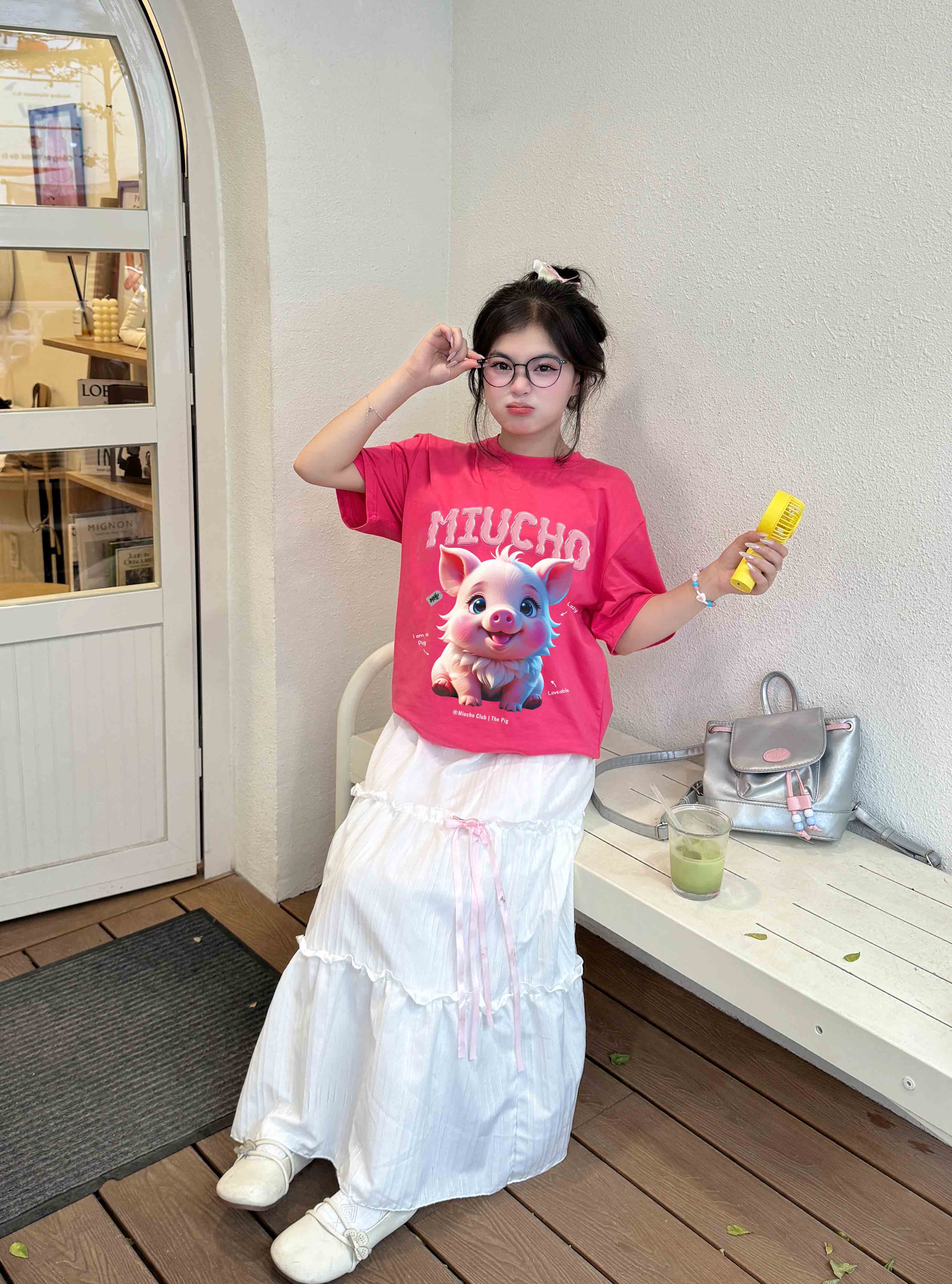 Áo thun form rộng 12 con giáp tuổi Hợi (tuổi heo) ATD1242 Miucho tay ngắn cổ tròn in mix_thumbnail_10