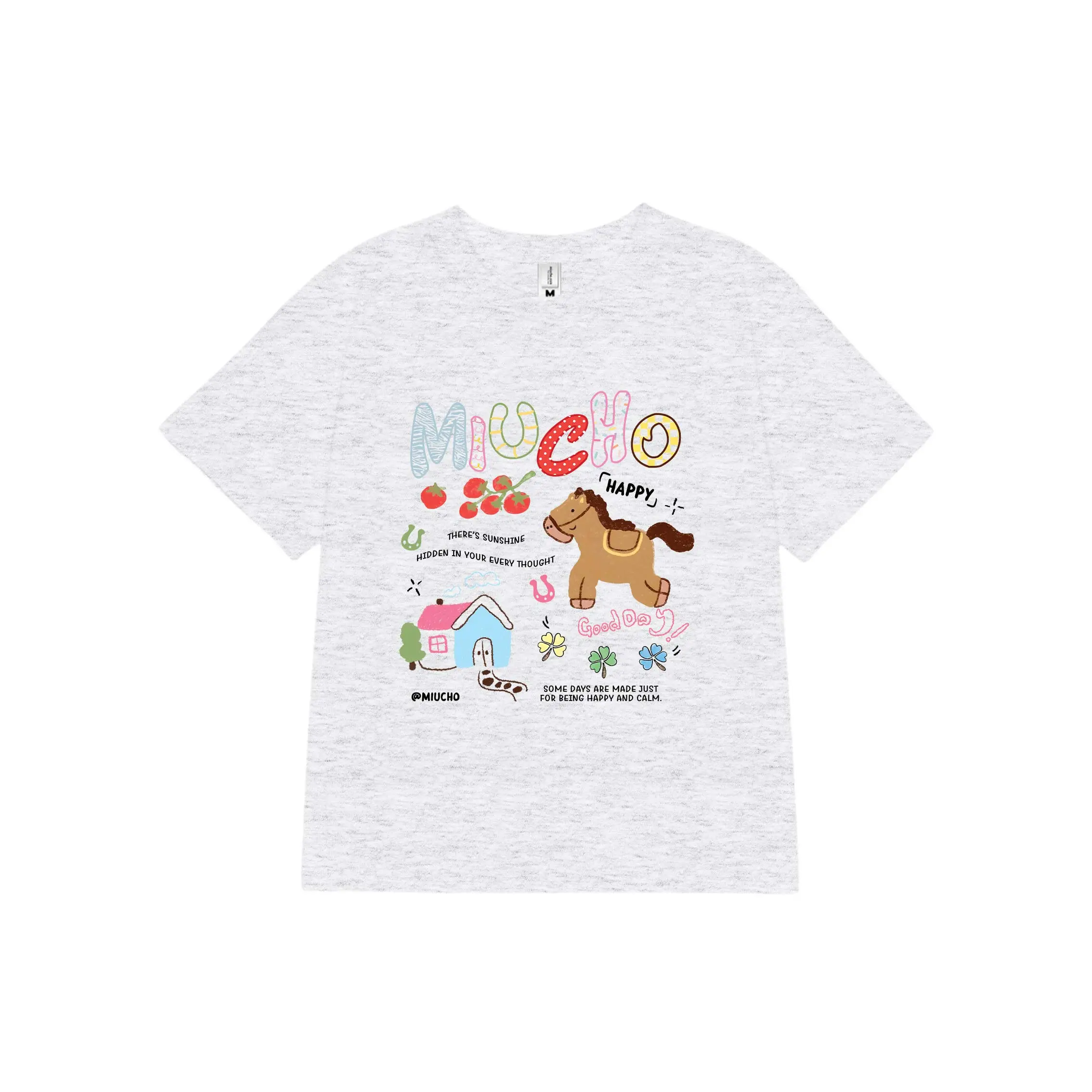Áo baby tee nữ Miucho cotton co giãn 2 chiều thoáng mát cartoon in mix dễ thương nhiều màu 2740_thumbnail_0
