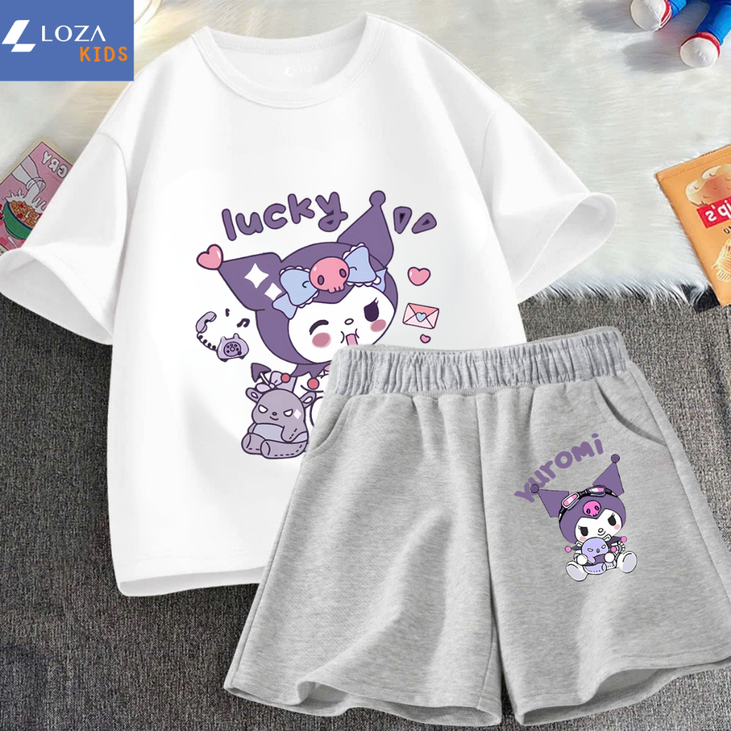 Đồ bộ bé gái in hình 'Lucky Kuromi' - Loza SB231