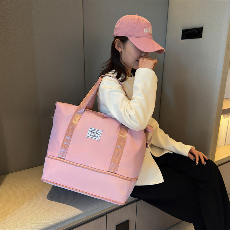 Túi du lịch 2 tầng vải nylon siêu dày chống thấm nước nhiều ngăn đựng size lớn màu trơn(TT-PO-2T)_thumbnail_18
