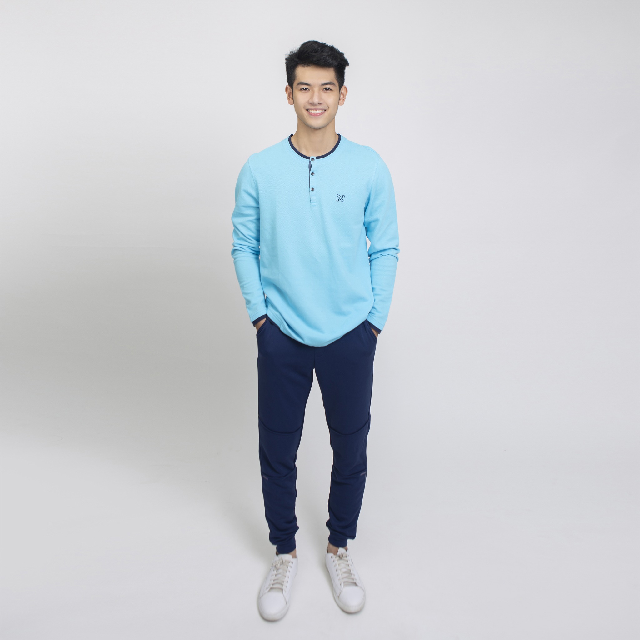ÁO THU ĐÔNG NAM D7070 NARSIS CHẤT LIỆU THOÁNG MÁT, DỄ CHỊU, THOẢI MÁI CẢ NGÀY, DỄ VẬN ĐỘNG_thumbnail_2