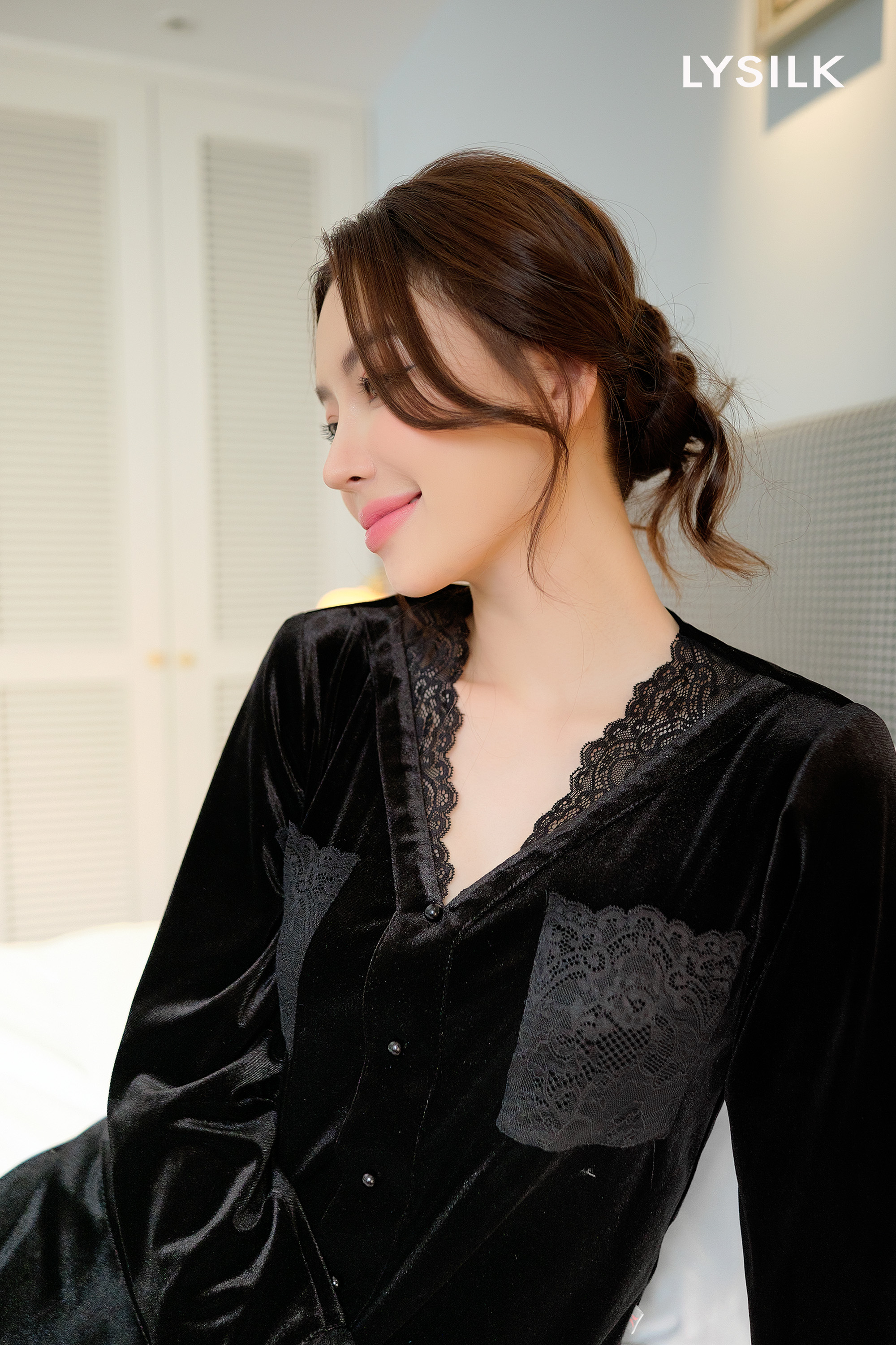 Bộ nhung áo dài, quần dài BN448_thumbnail_2