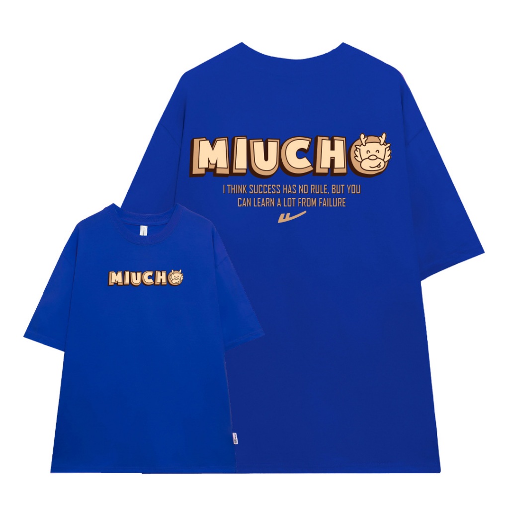 Áo thun nam form rộng local brand ATD821 Miucho Man tay ngắn vải cotton cổ tròn in typography_thumbnail_12