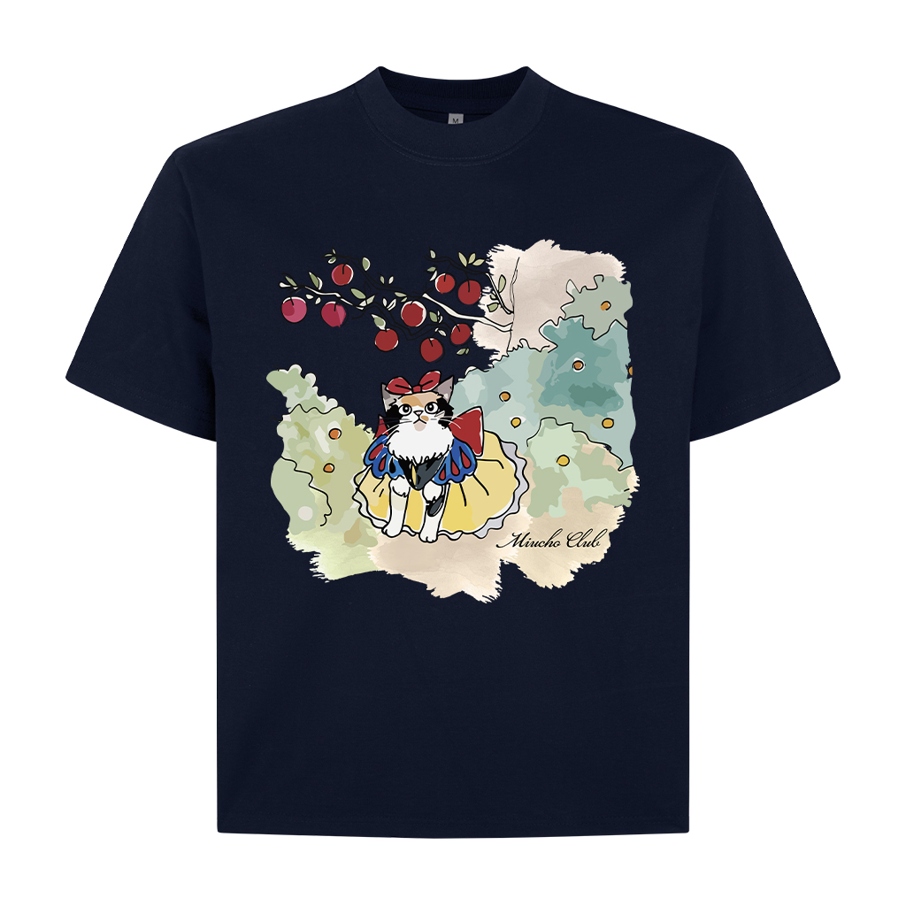 áo thun boxy mèo đễ thương 2096 Miucho local brand cổ tròn chất vải cotton 2c 250gsm in mix