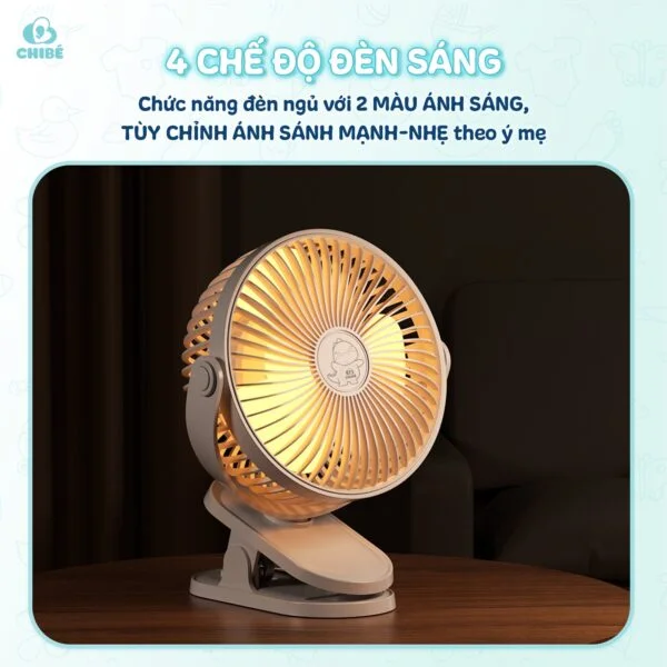 QUẠT KẸP TÍCH ĐIỆN CHIBÉ - Xanh Than_thumbnail_5