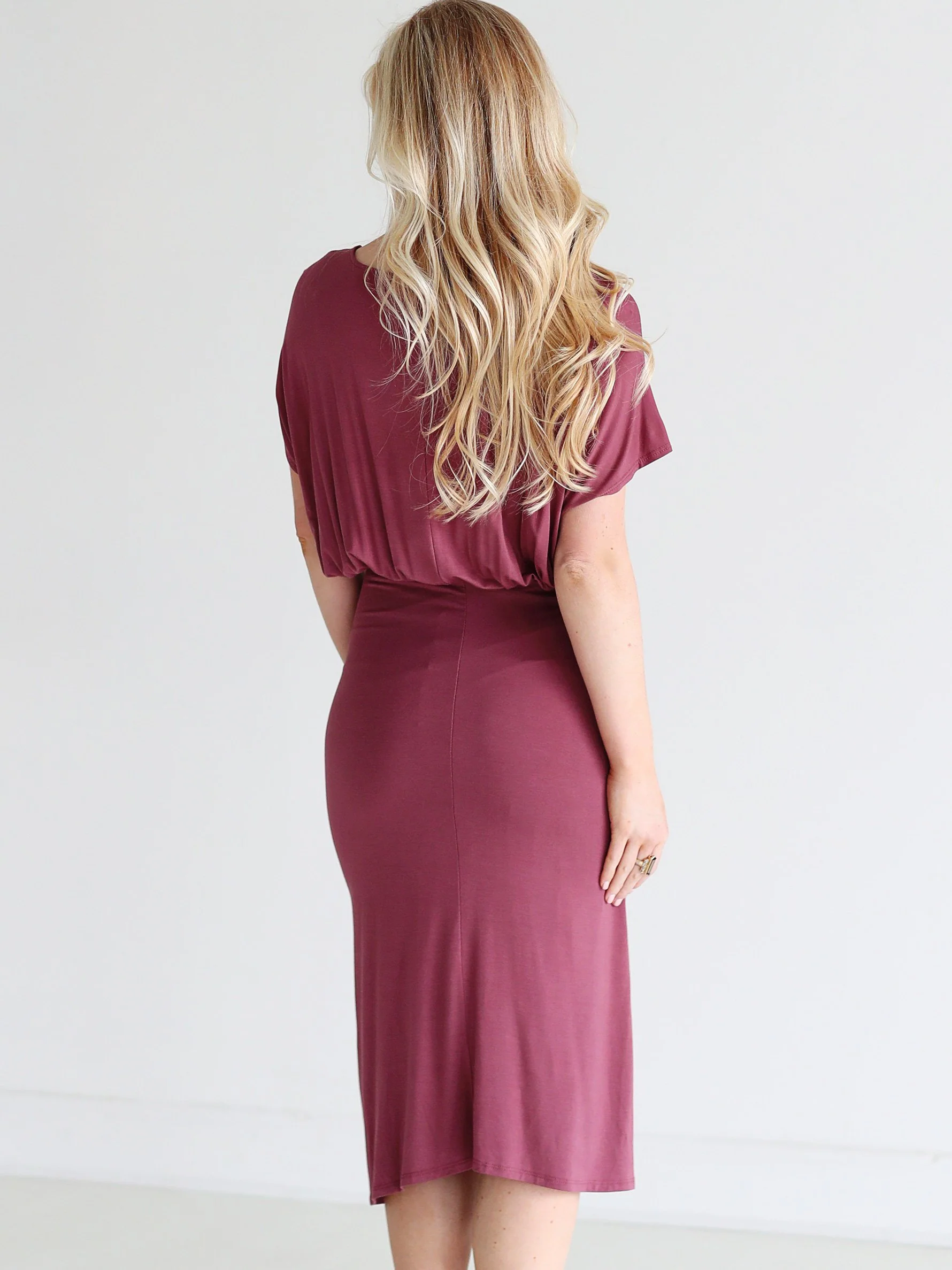 Nocturne DLMN Ruched Side Midi Dress_thumbnail_2