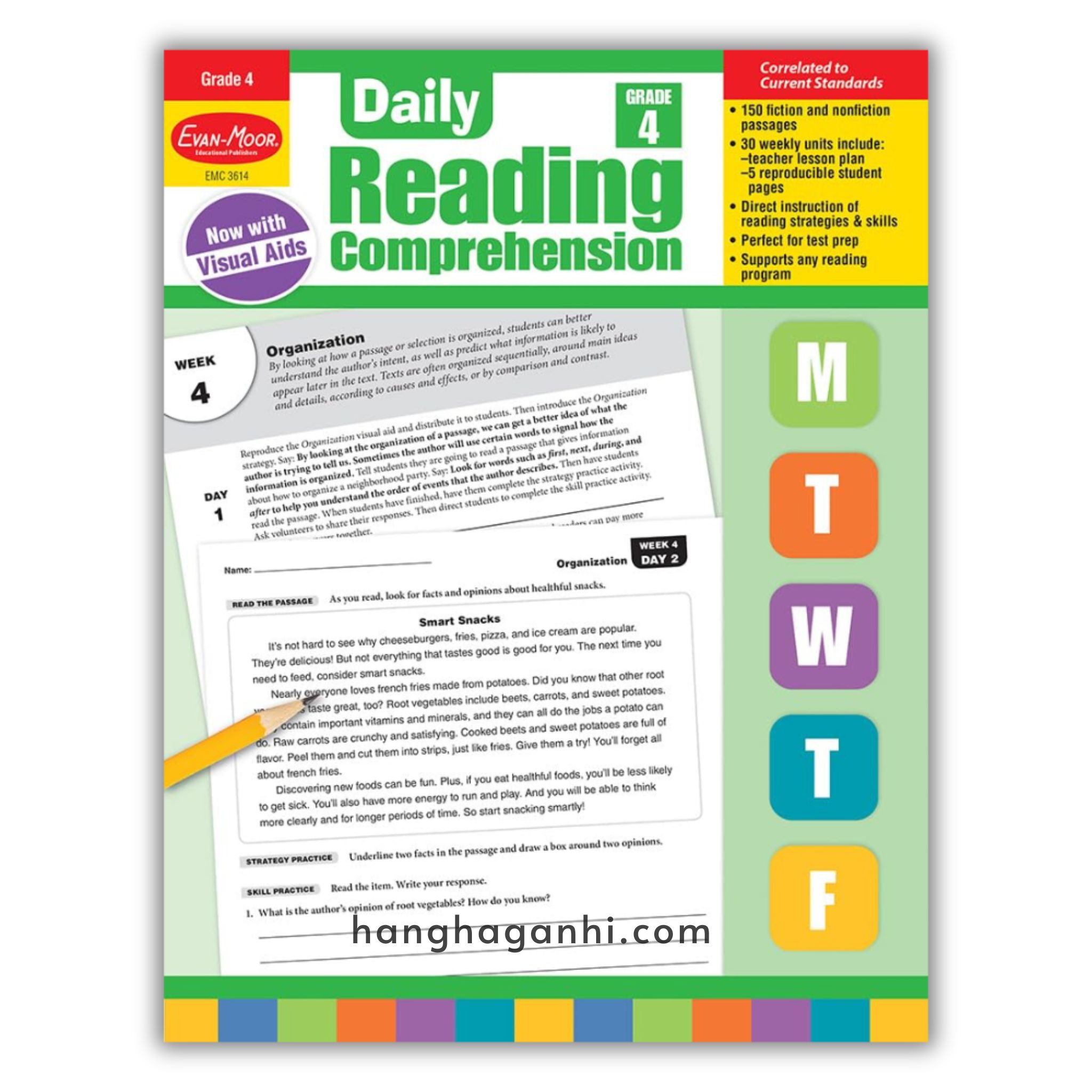 Bộ sách Daily Reading Comprehension – 8 Cuốn – Sách luyện đọc hiểu cho bé của nhà xuất bản Evan Moor_thumbnail_1