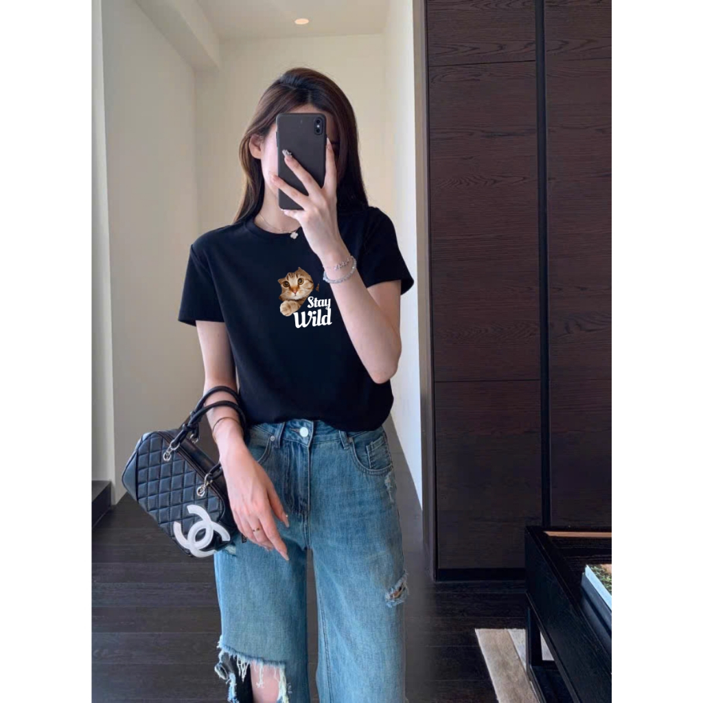 Áo phông nữ form vừa chất liệu thun cotton - LOZA G0299_thumbnail_8