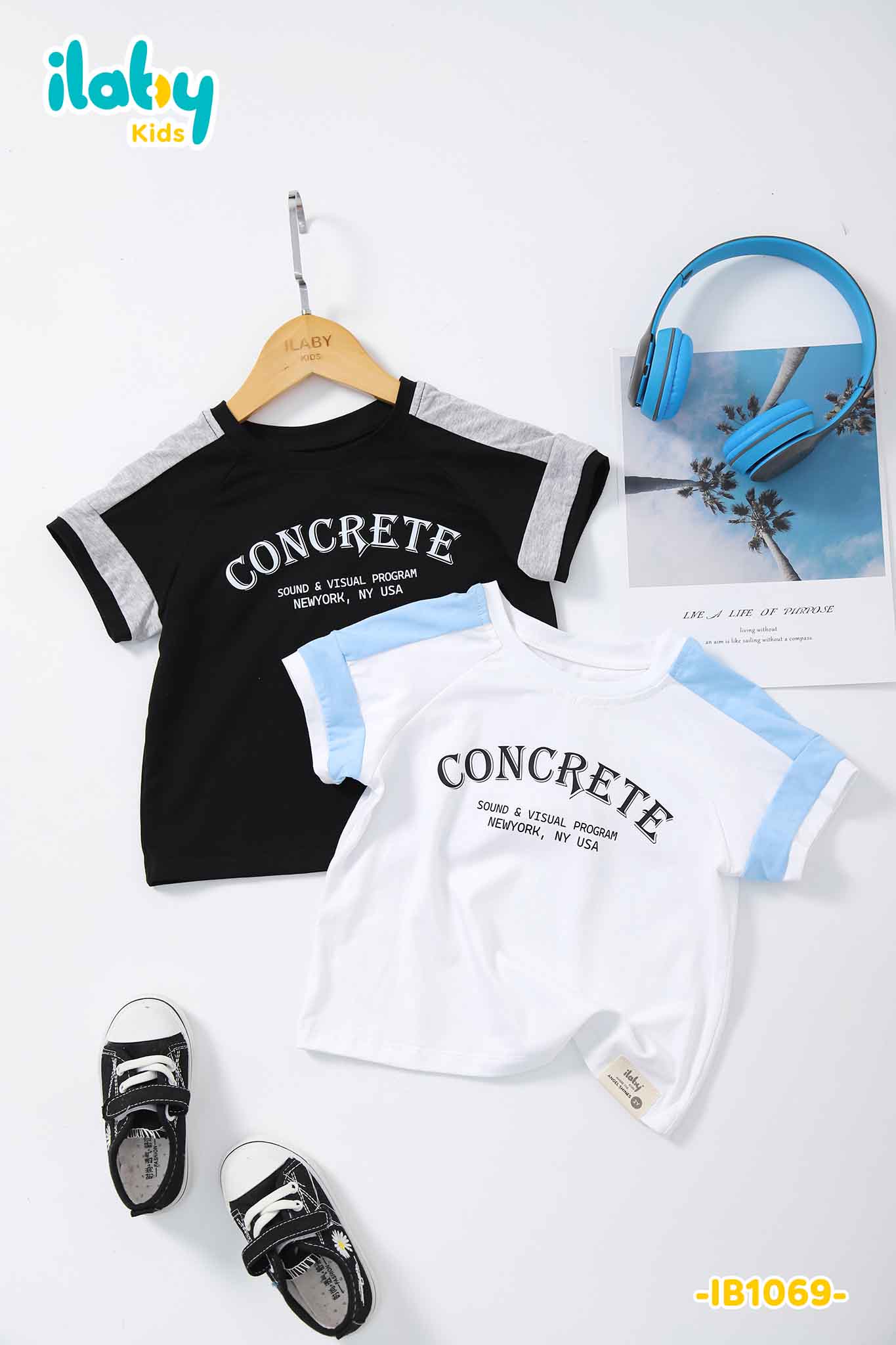 Áo thun tay raglan phối in chữ_thumbnail_3