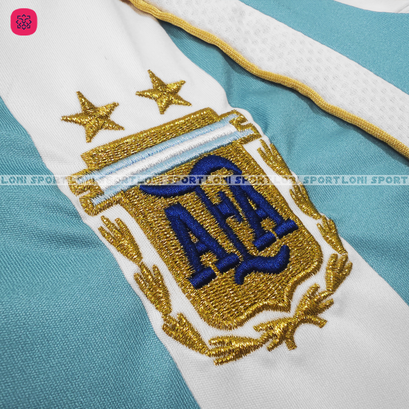 Áo Retro Argentina sân nhà xanh trắng 2006_thumbnail_5