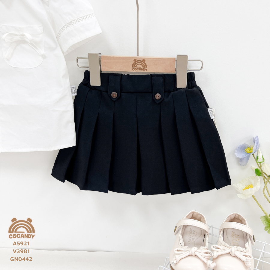 Chân váy ĐEN xếp ly phối cúc_thumbnail_1