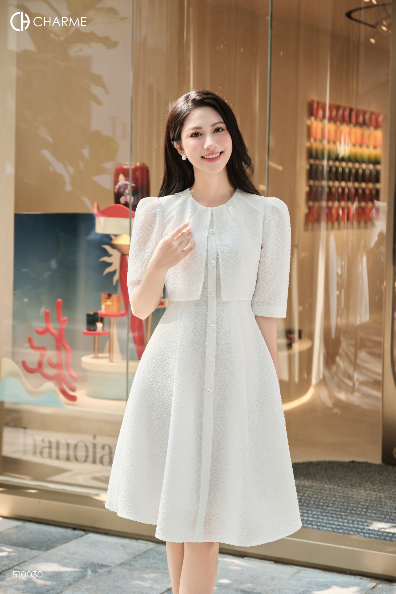 Váy cổ tròn áo khoác ngoài lửng_thumbnail_2