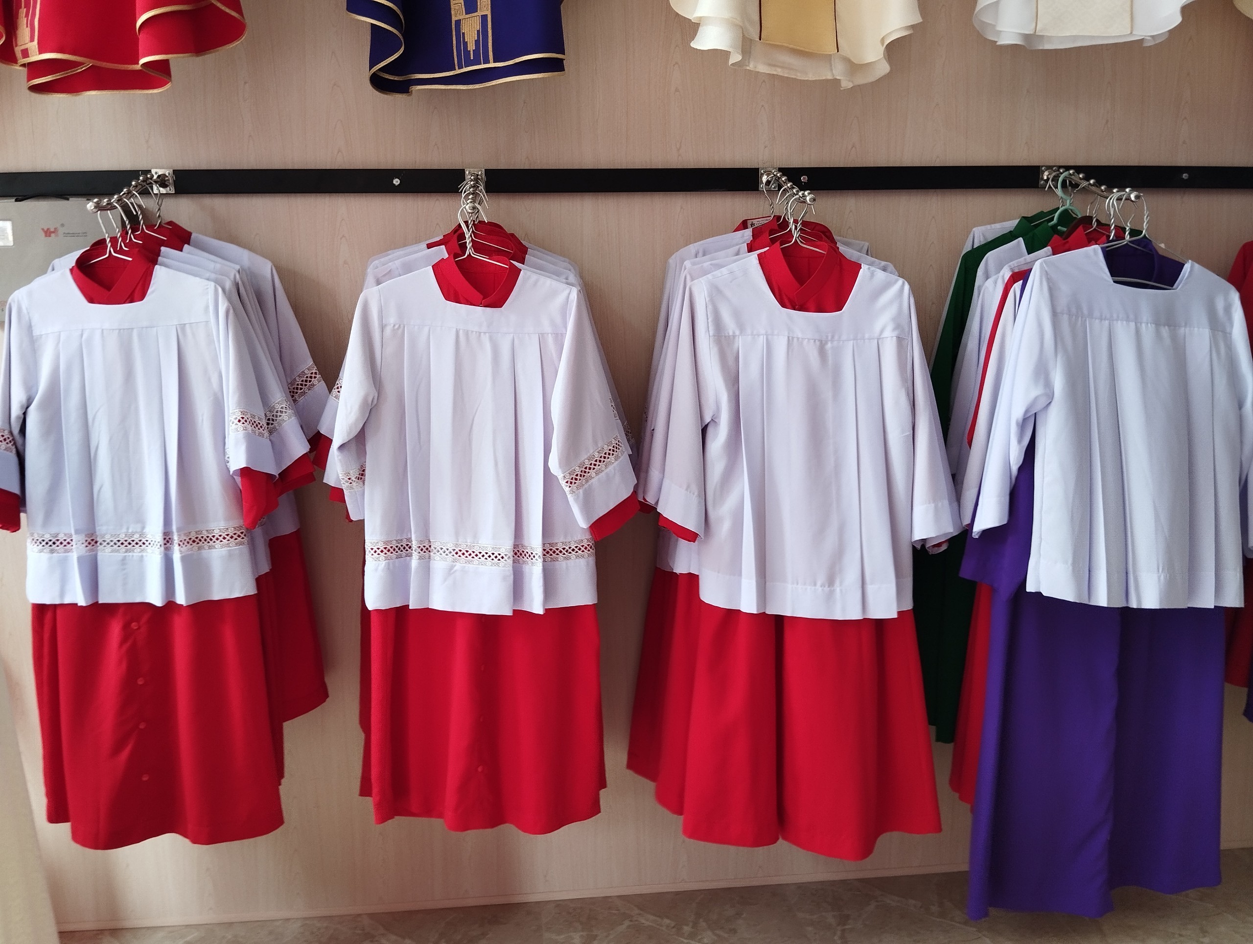 Bộ áo giúp lễ không ren PP0429