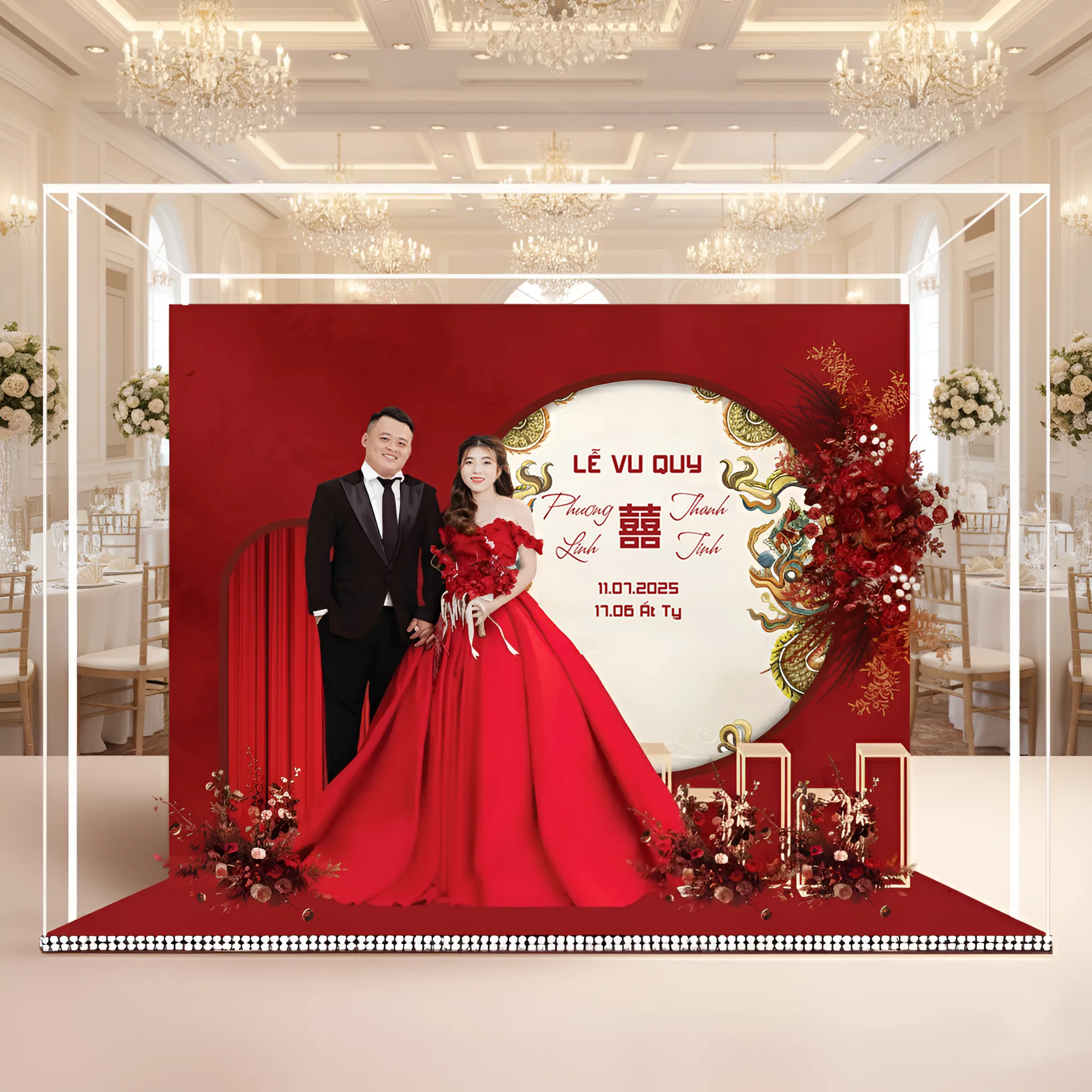 Standee Đám Cưới – Mô Hình Mica 3D Trang Trí, In Ảnh Theo Yêu Cầu, Quà Cưới Decor (Tặng Hộp+ Túi) - Size tính theo chiều ngang_thumbnail_35
