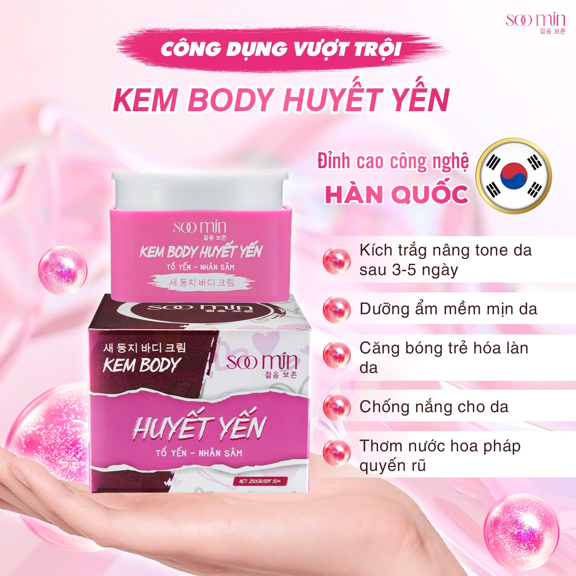 Kem Body Huyết Yến SooMin – Dưỡng Trắng Siêu Nhanh, Mịn Màng, Chống Nắng Hiệu Quả_thumbnail_4