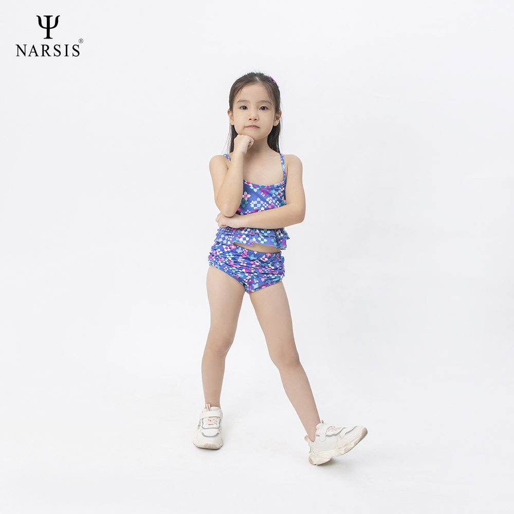 BỘ BƠI BÉ GÁI KA0013 NARSIS CHẤT LIỆU THOÁNG MÁT, DỄ CHỊU, THOẢI MÁI CẢ NGÀY, DỄ VẬN ĐỘNG_thumbnail_2