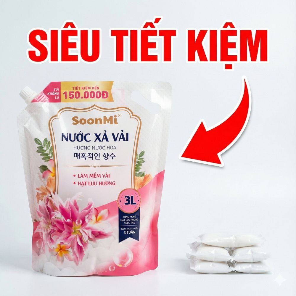 1 Thùng 3 Túi Nước Xả Soonmi 3kg_thumbnail_8