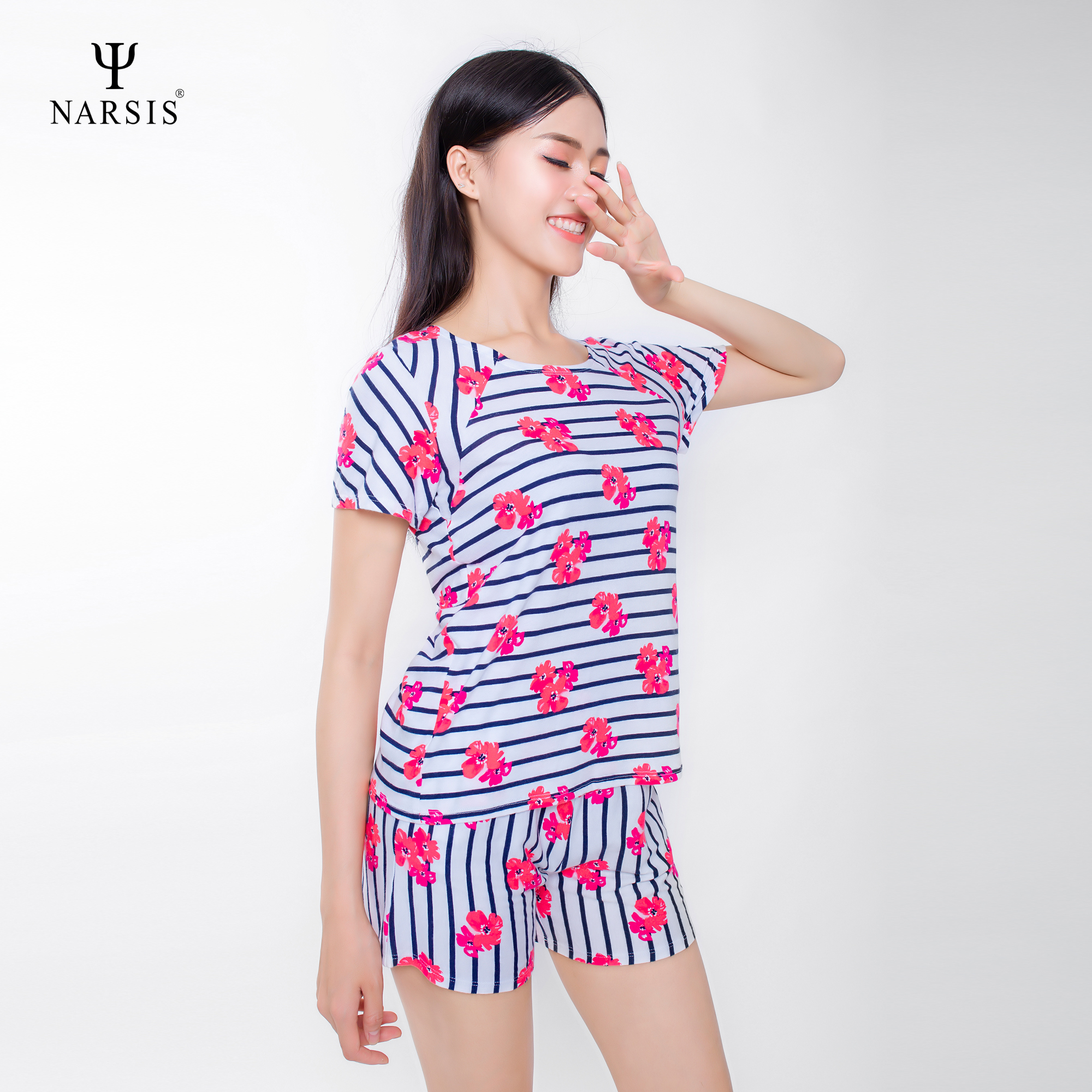 BỘ HÈ NỮ M8086 NARSIS CHẤT LIỆU THOÁNG MÁT, DỄ CHỊU, THOẢI MÁI CẢ NGÀY, DỄ VẬN ĐỘNG_thumbnail_2