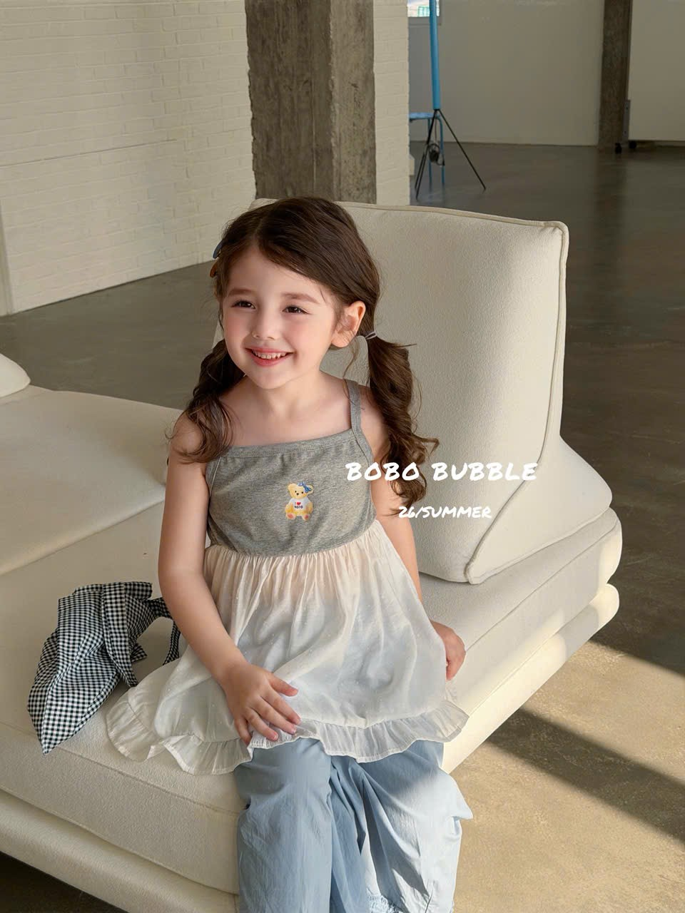 C187 - Áo babydoll 2 dây hãng BB (sz 90-140)