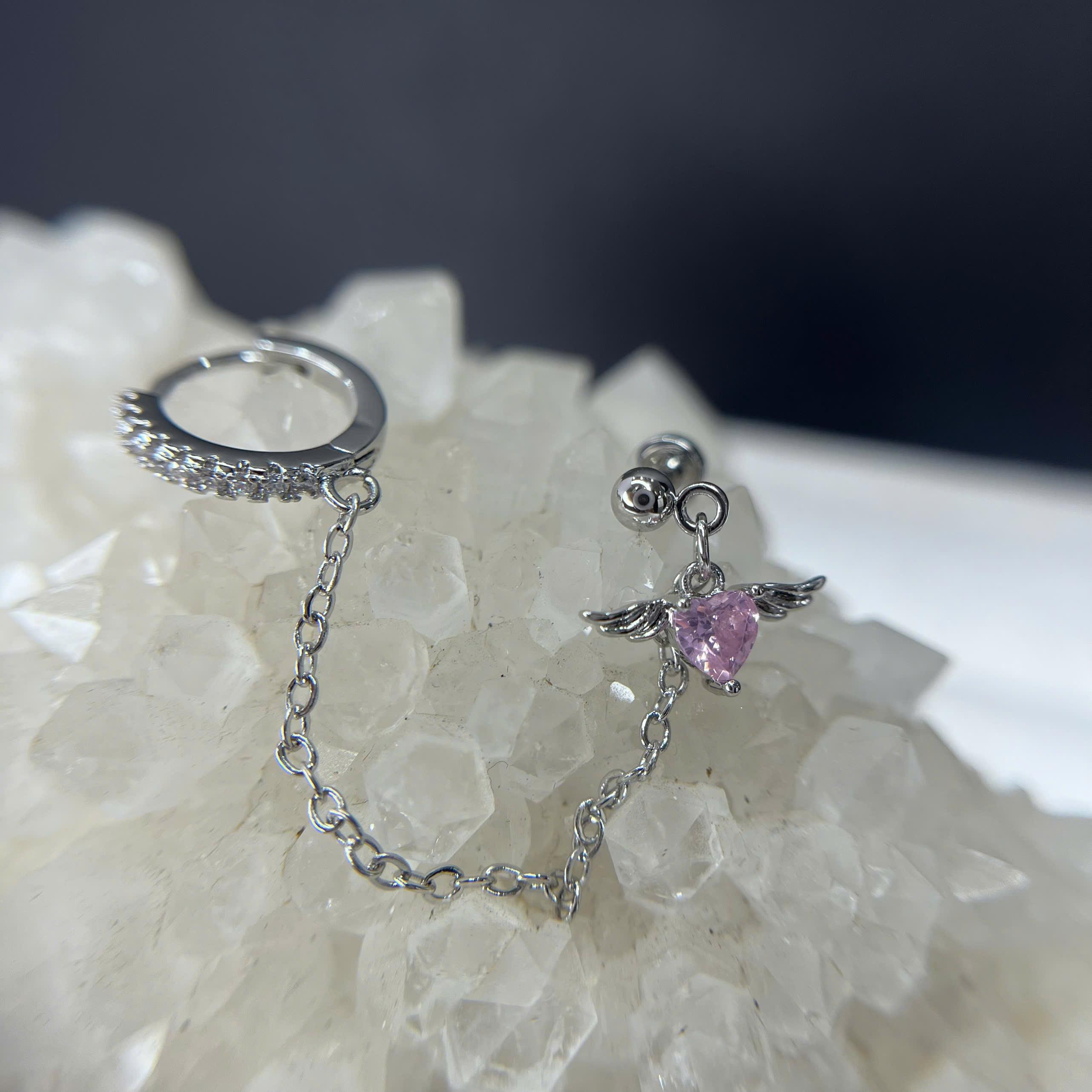 Khuyên kiểu xích tim hồng vòng kim cương_thumbnail_2