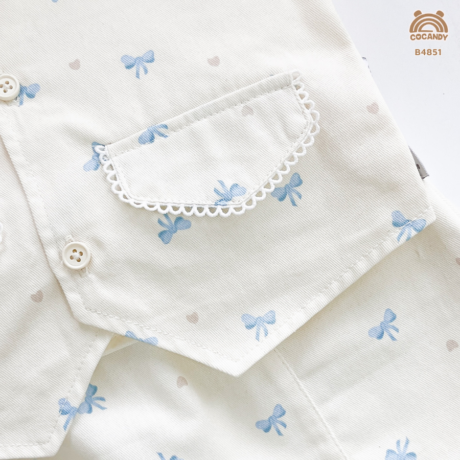 Bộ cộc kaki BE sát nách họa tiết nơ xanh_thumbnail_5