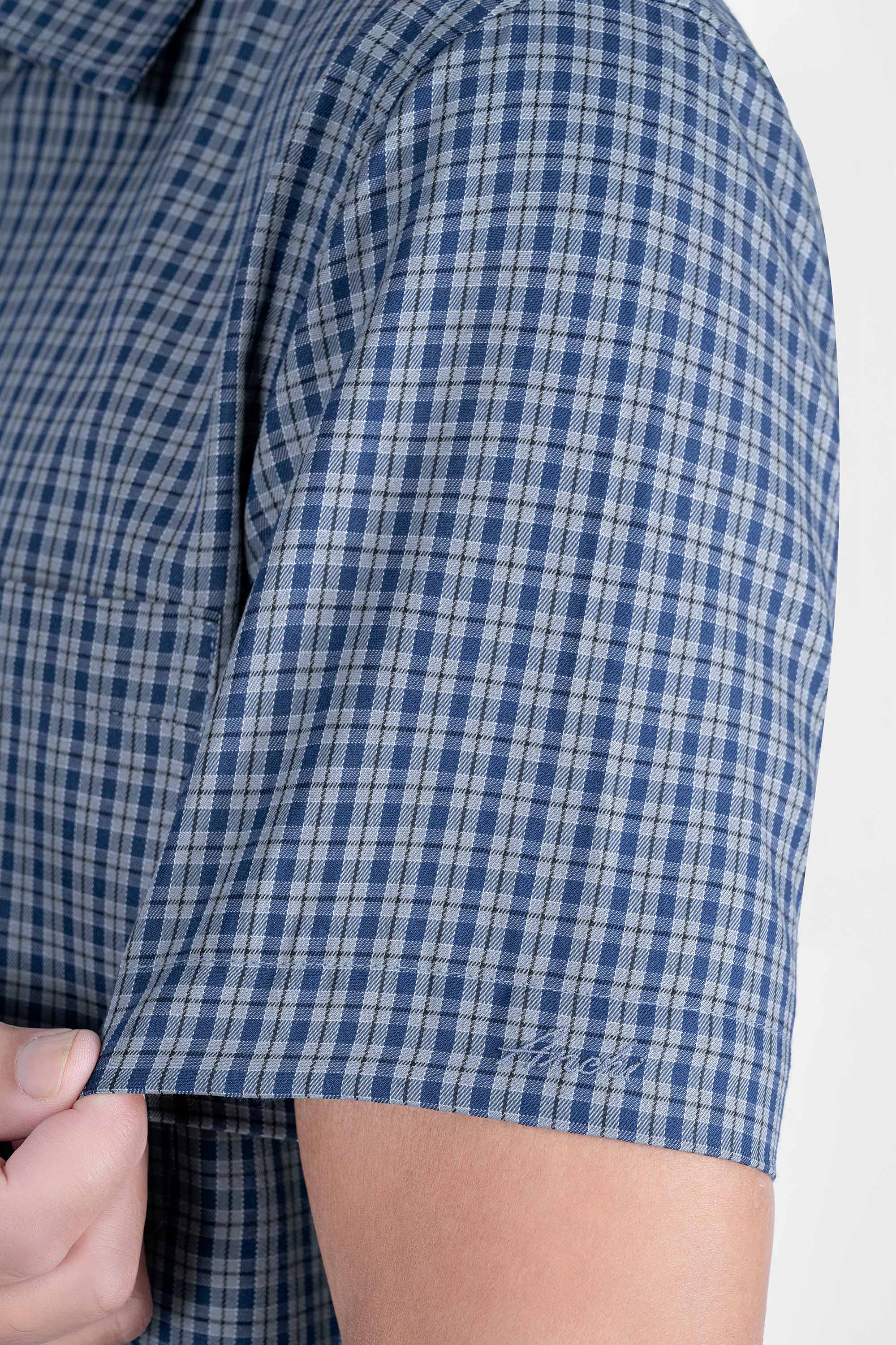 Sơ Mi Caro Cộc Tay Nam Trung Niên ANCHI Chất Liệu Sợi Tre Cao Cấp_thumbnail_21