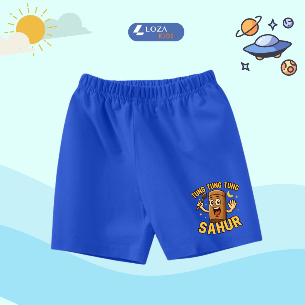 Quần đùi bé trai Brainrot Tung tung tung sahur, Tralalelo Tralala hè 2025 - Quần đùi bé nam 15-40kg - Loza Kids QU001_thumbnail_2