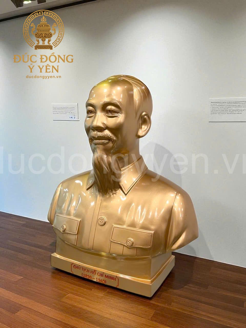 Tượng Bác Hồ bán thân đúc đồng đỏ _thumbnail_1