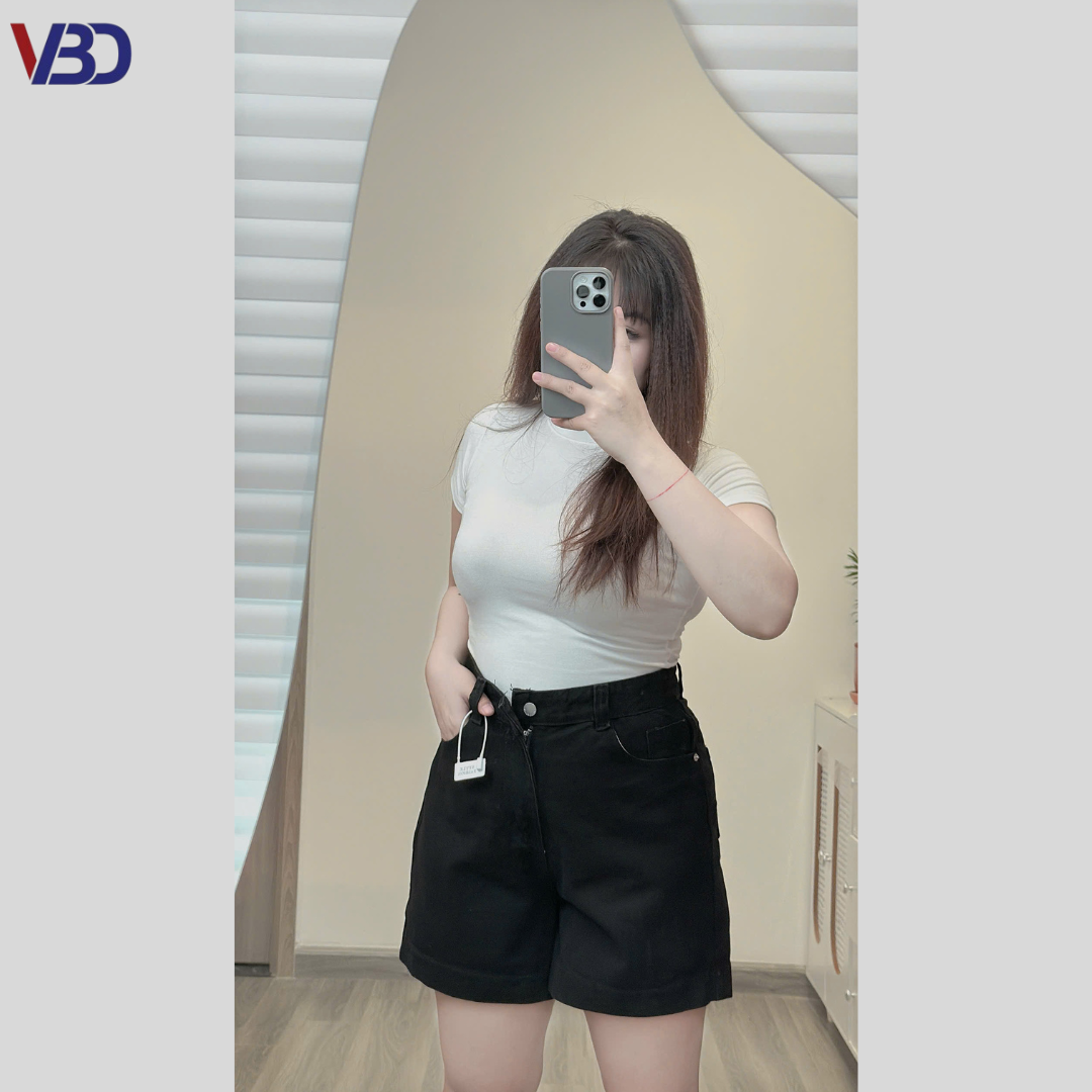 Quần short lửng thêu nơ kaki jean bigsize QSJ049 dành cho nàng béo mập từ 55-90kg_thumbnail_6